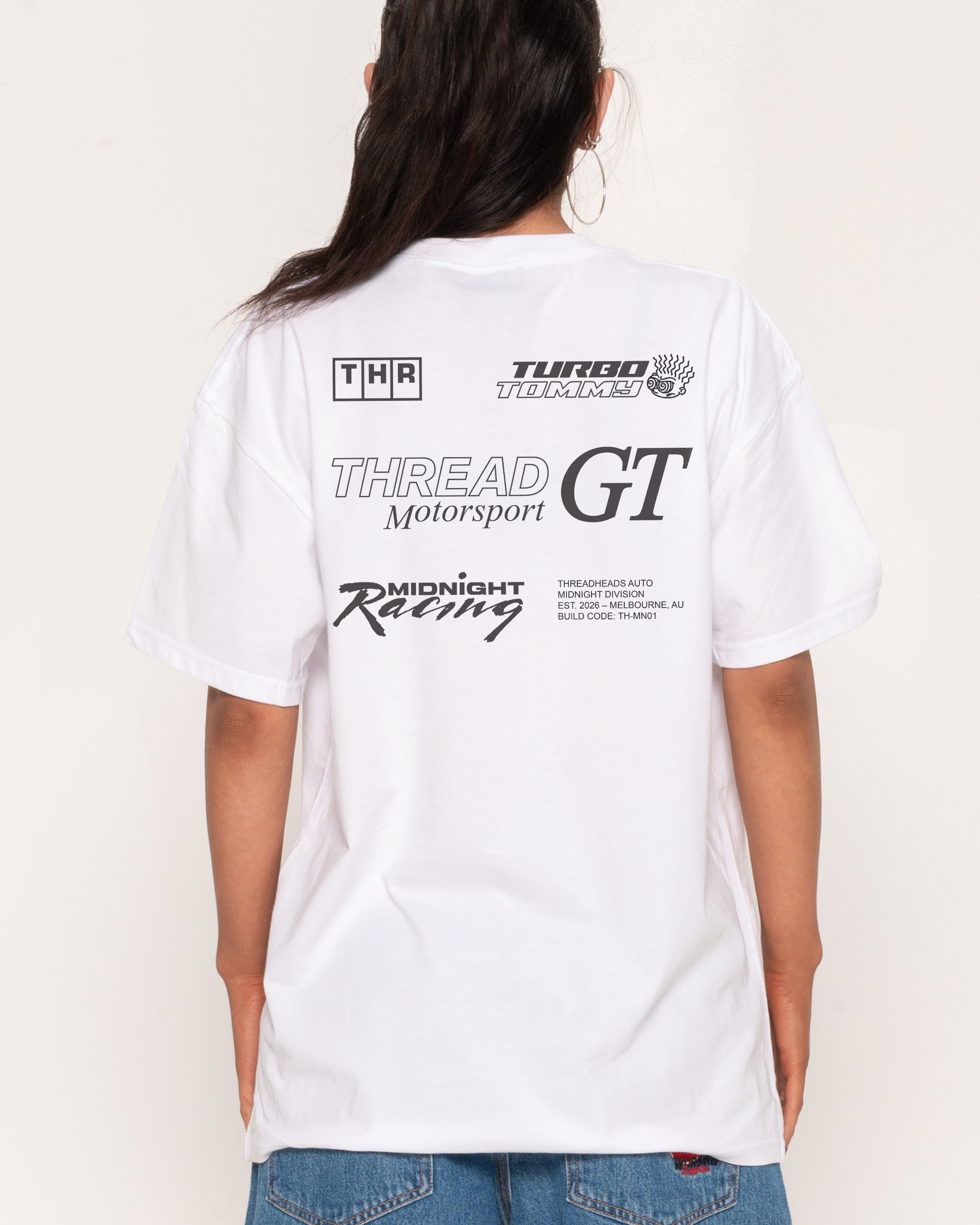 Midnight Racing One White T-Shirt