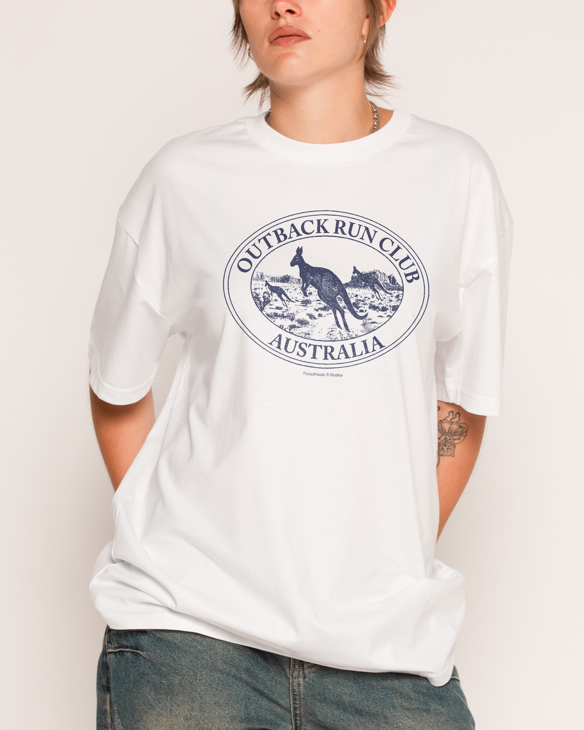 Kangaroo Outback Run Club T-Shirt Australia Threadheads Online