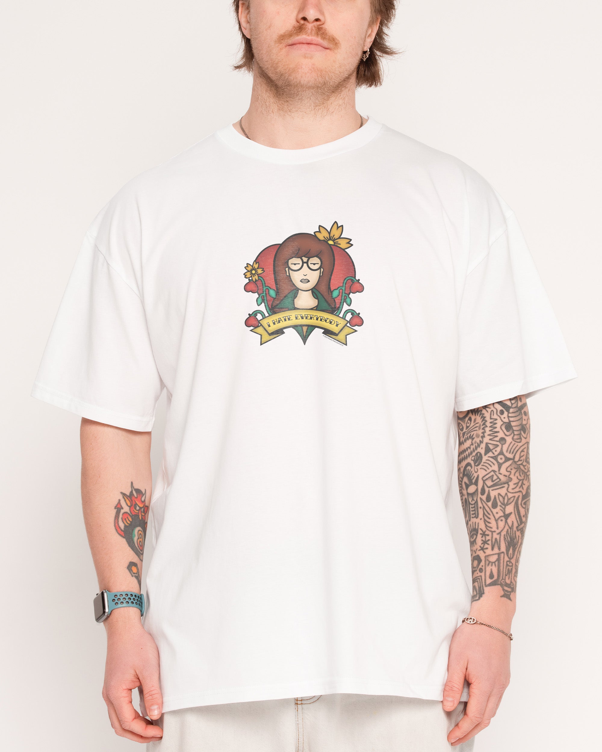 I Hate Everything White T-Shirt