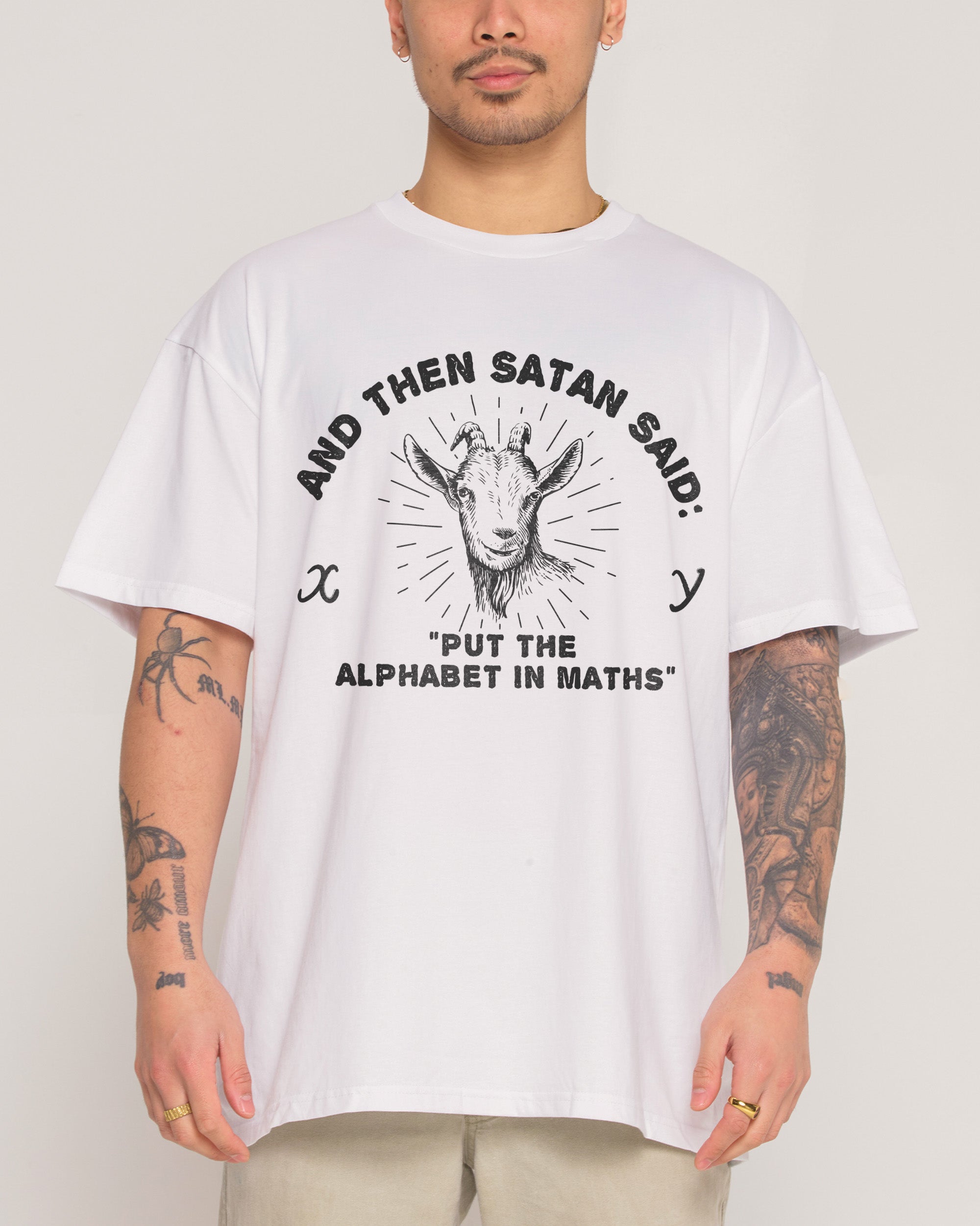 Satan Puts the Alphabet in Maths T-Shirt