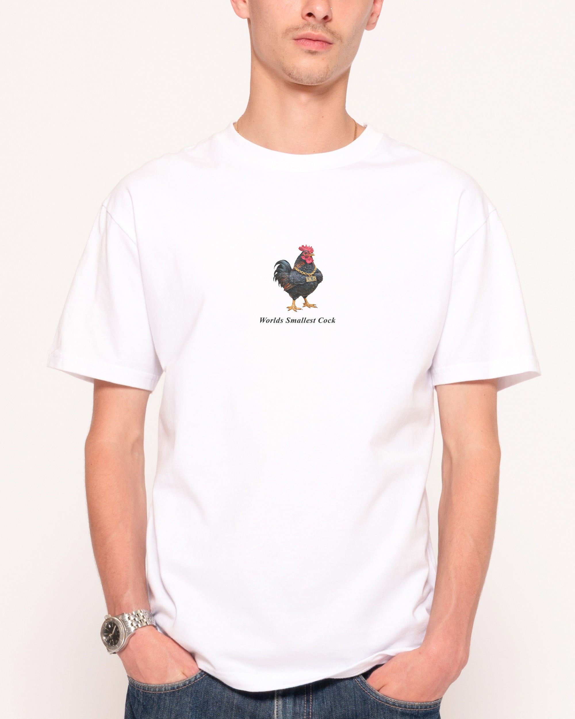 Worlds Smallest Cock White T-Shirt