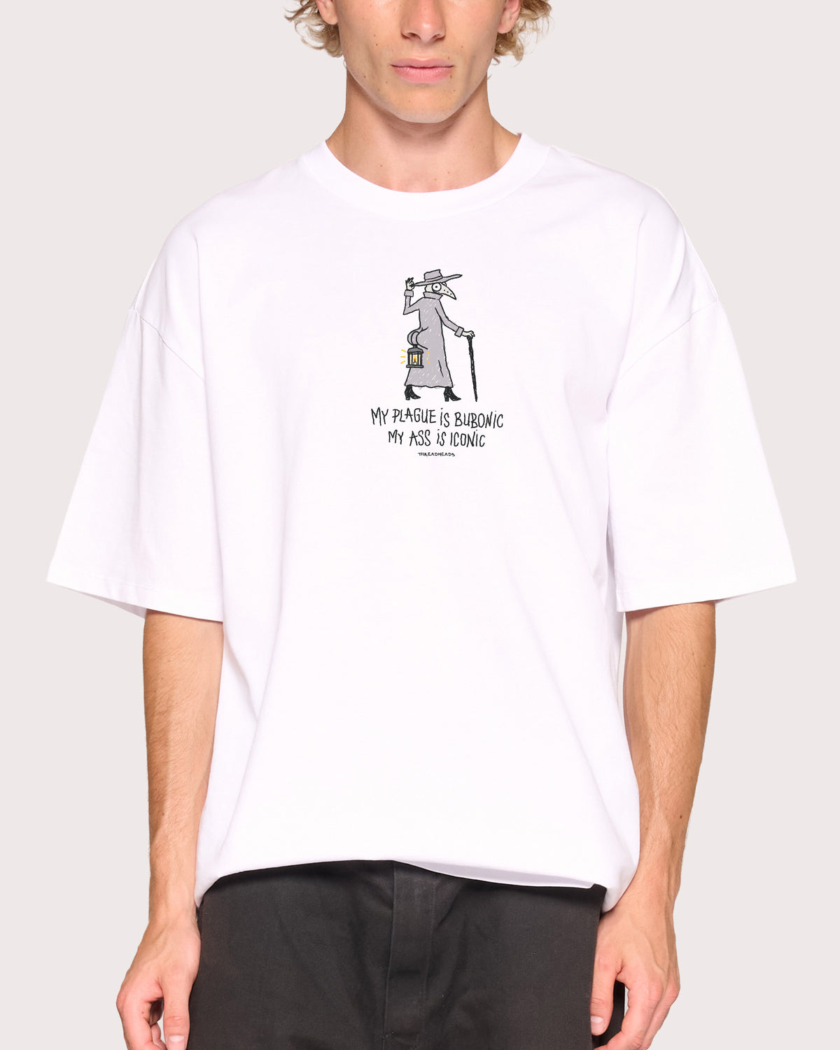 Lore Is Iconic White Oversized Tee