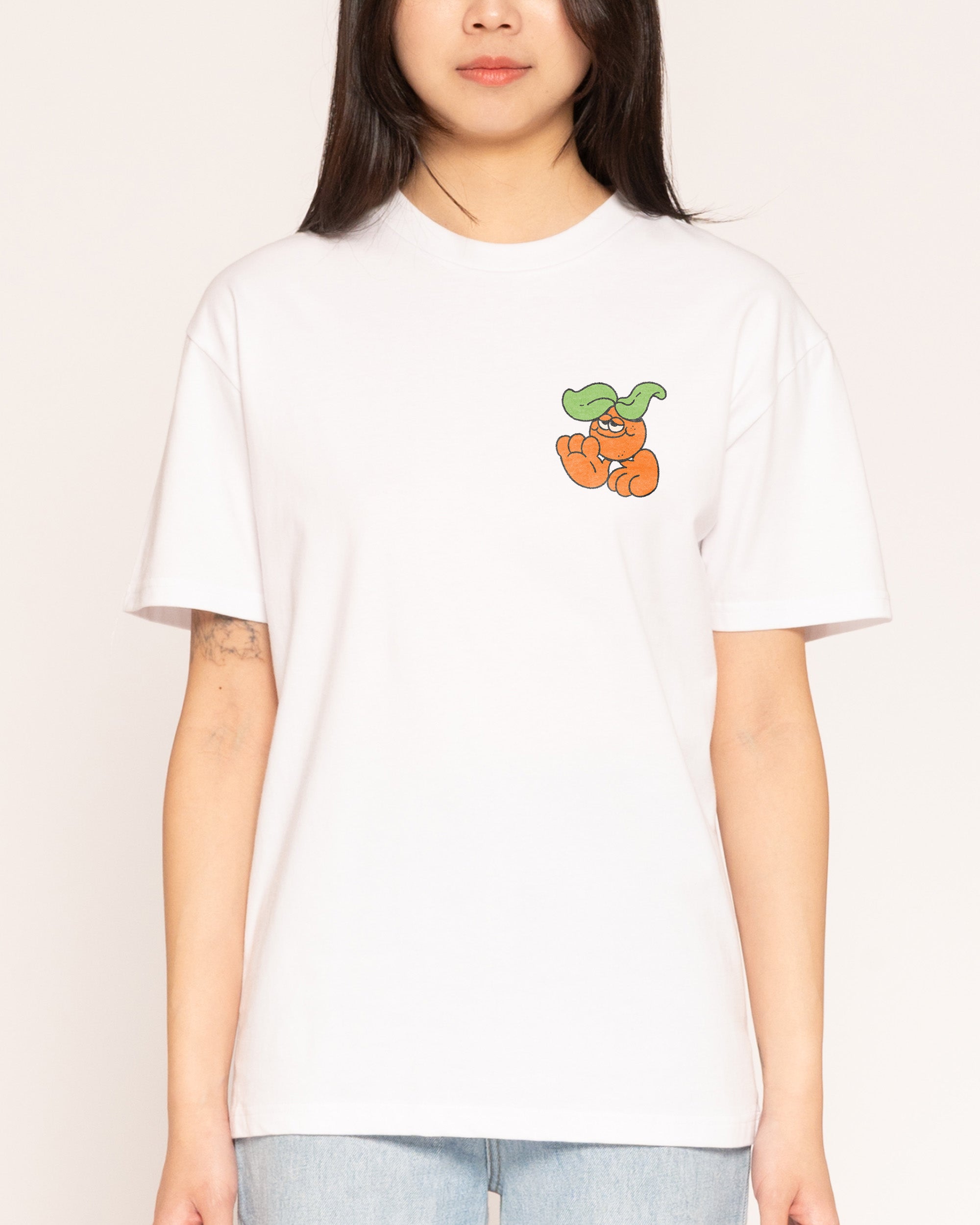 Orange Groove White T-Shirt