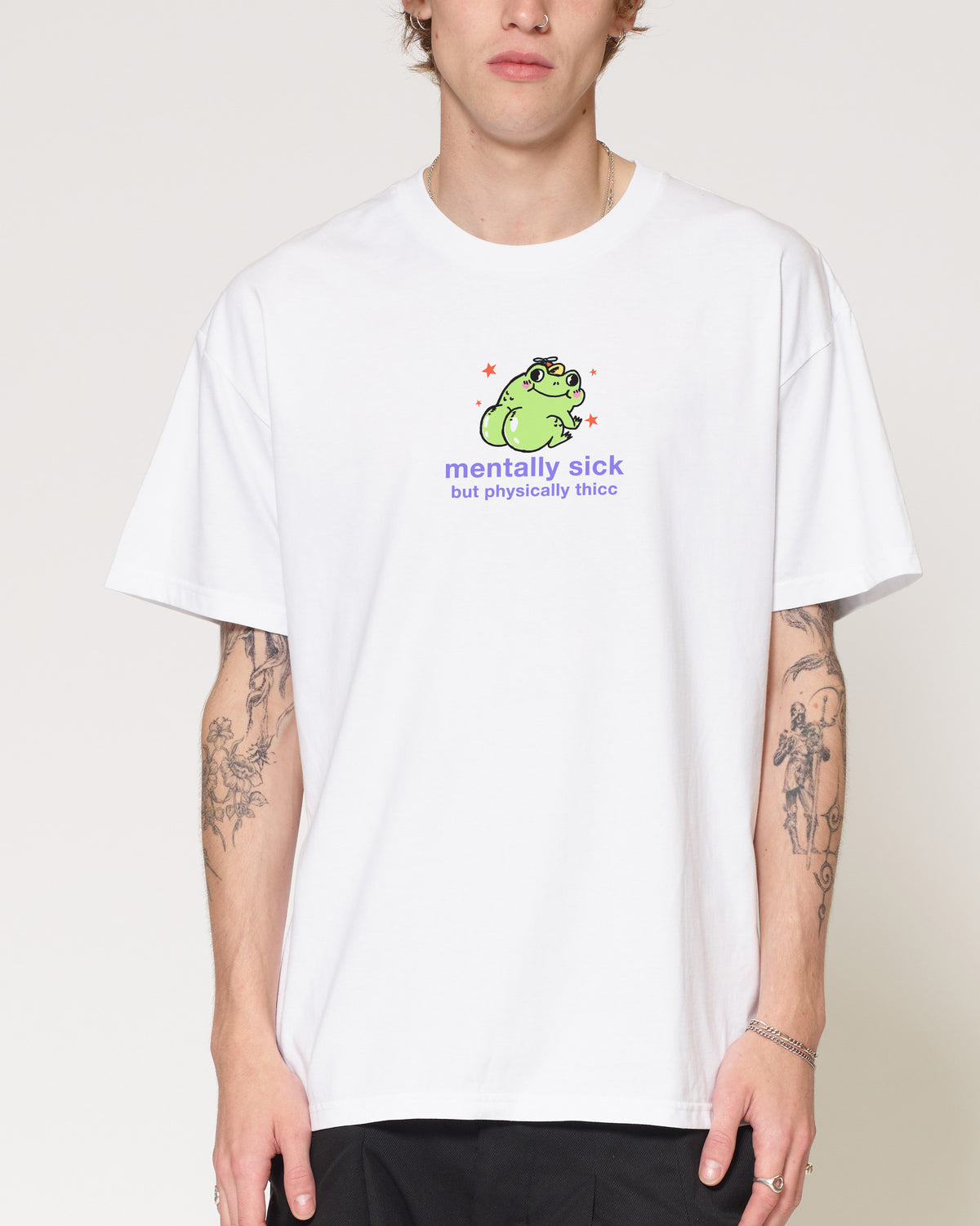 Mentally Sick White T-Shirt