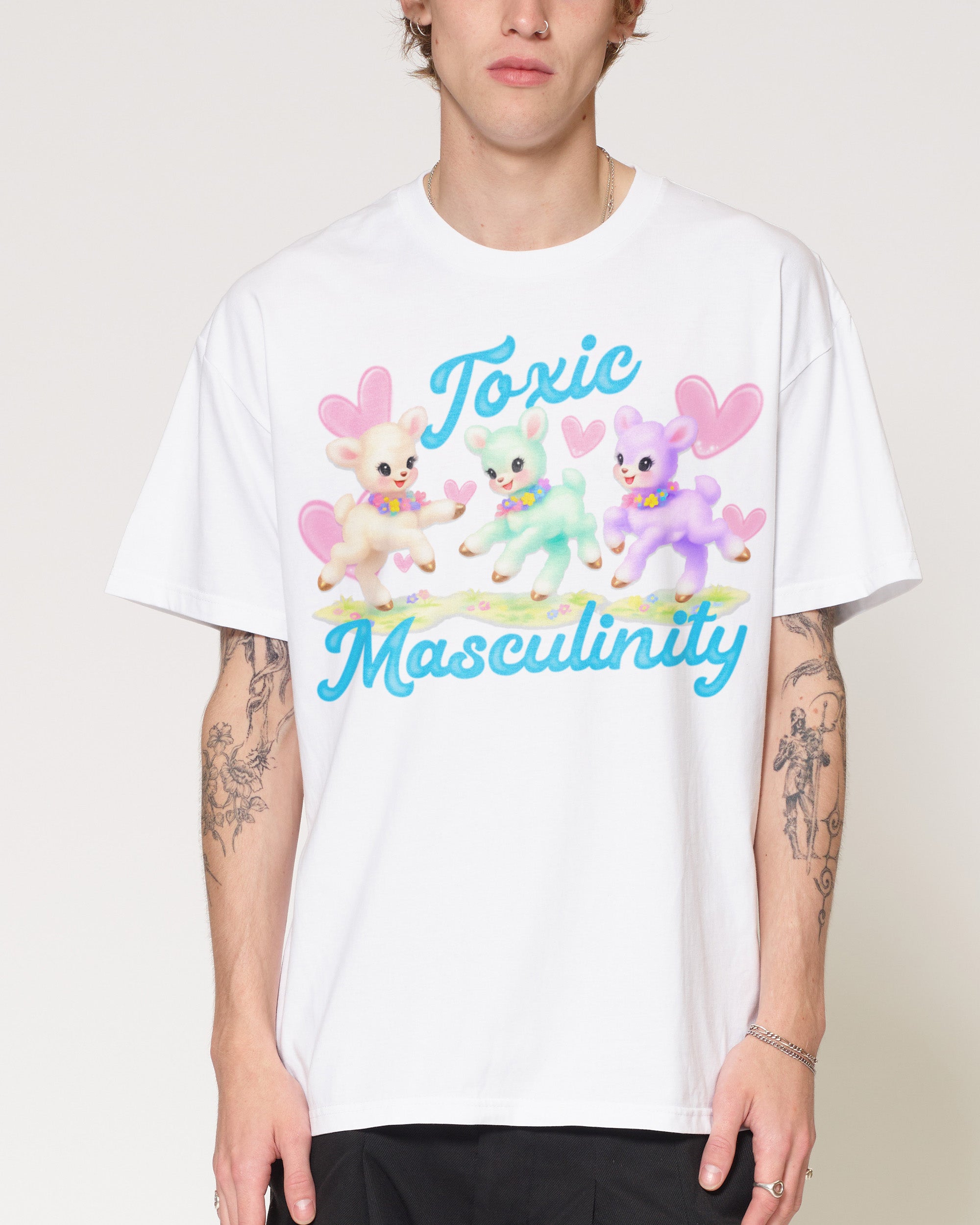 Toxic Masculinity White T-Shirt