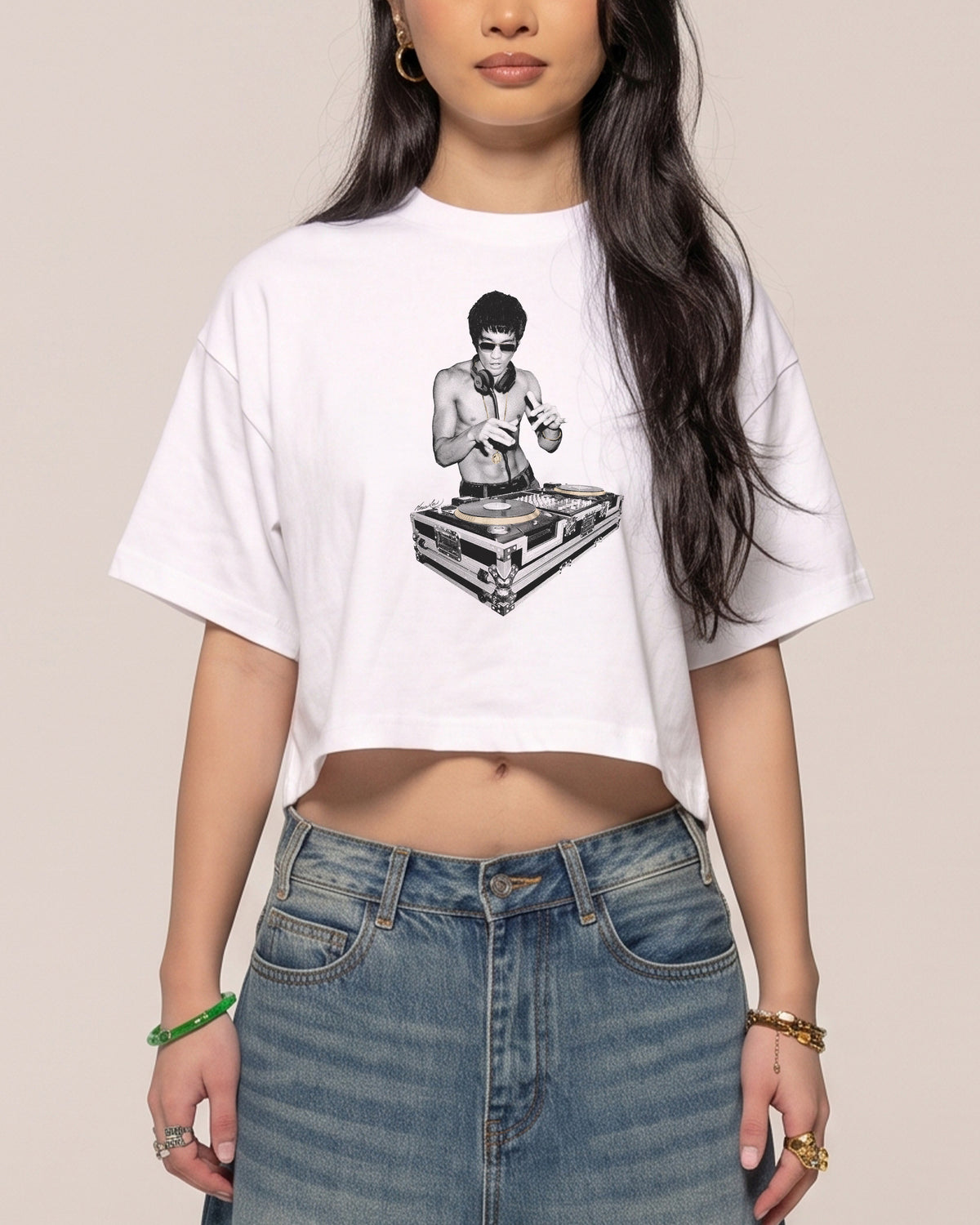 DJ Bruce Lee Crop Tee