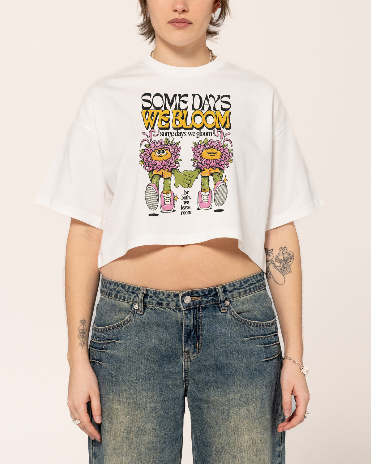 We Bloom Crop Tee