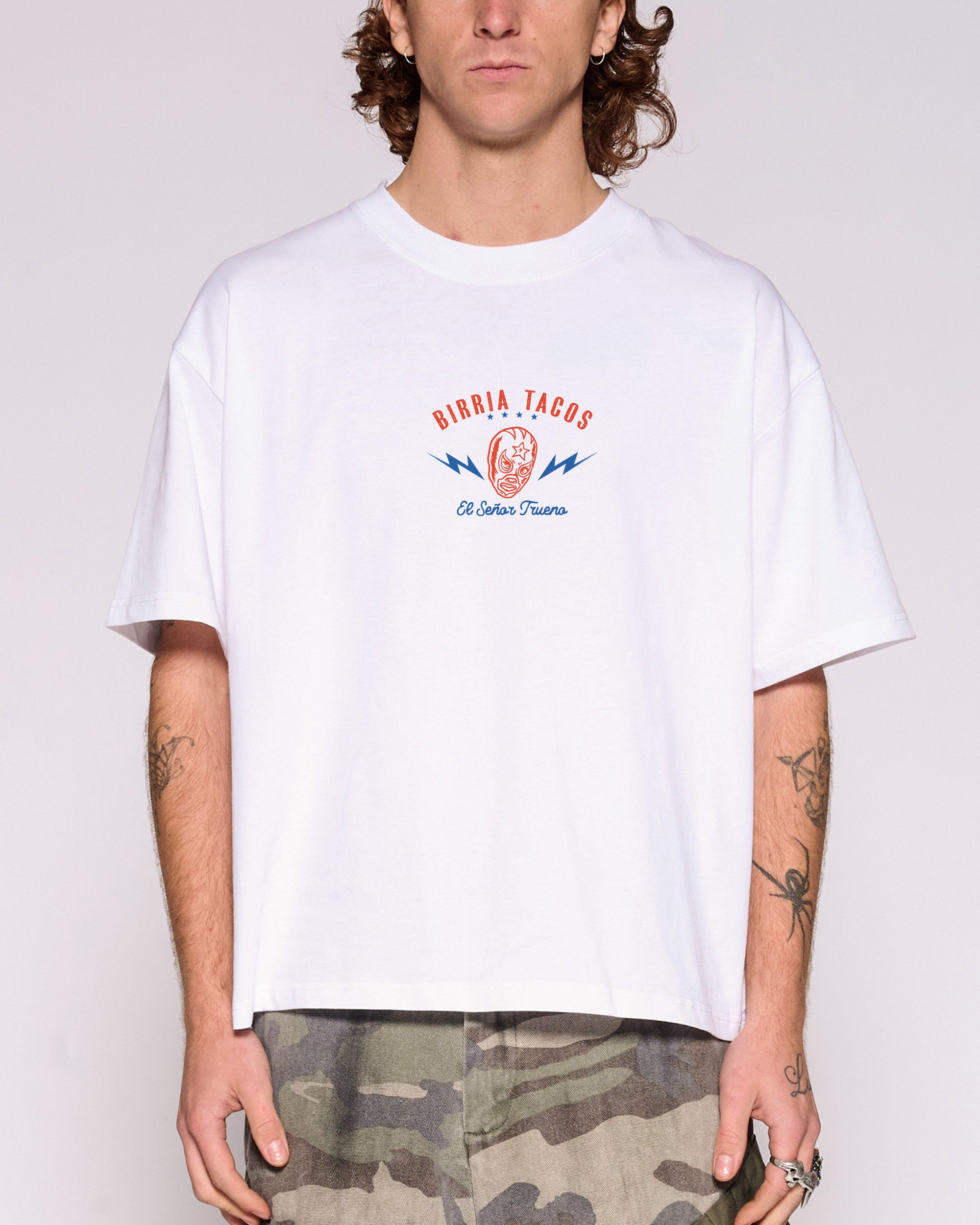 Birria Tacos El Senor Trueno Oversized Crop Tee