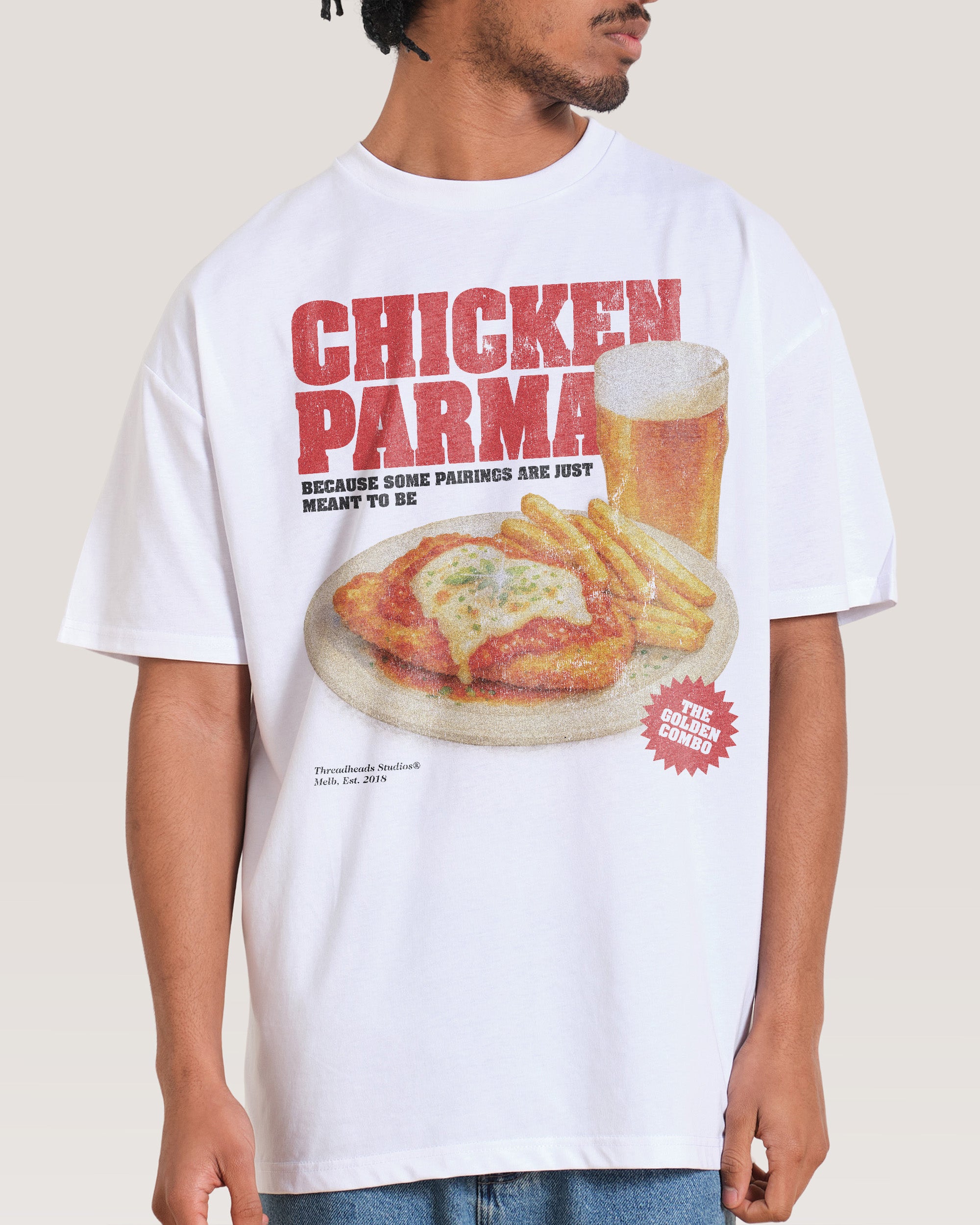 Parma & Pint White T-Shirt