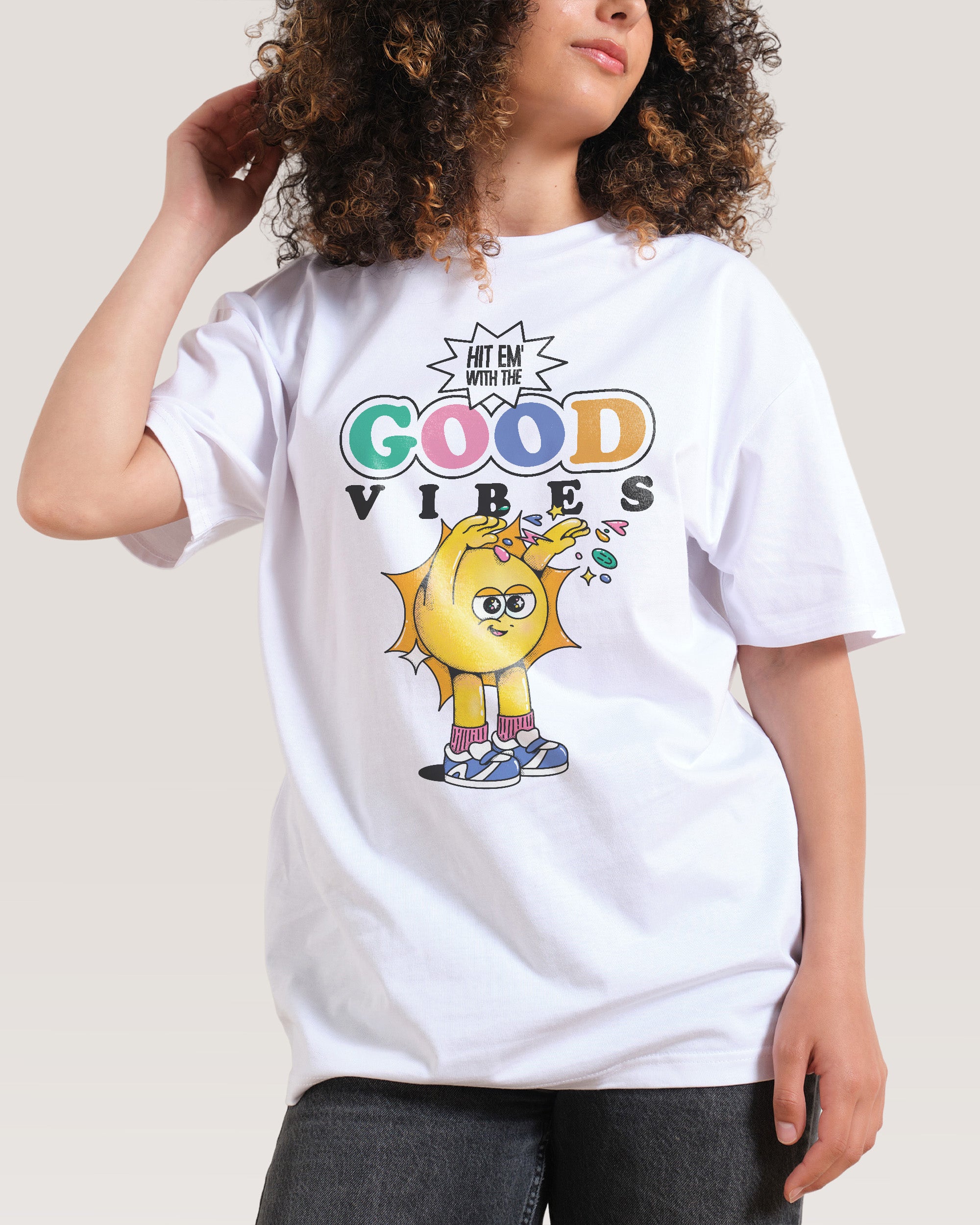 Good Vibes White T-Shirt