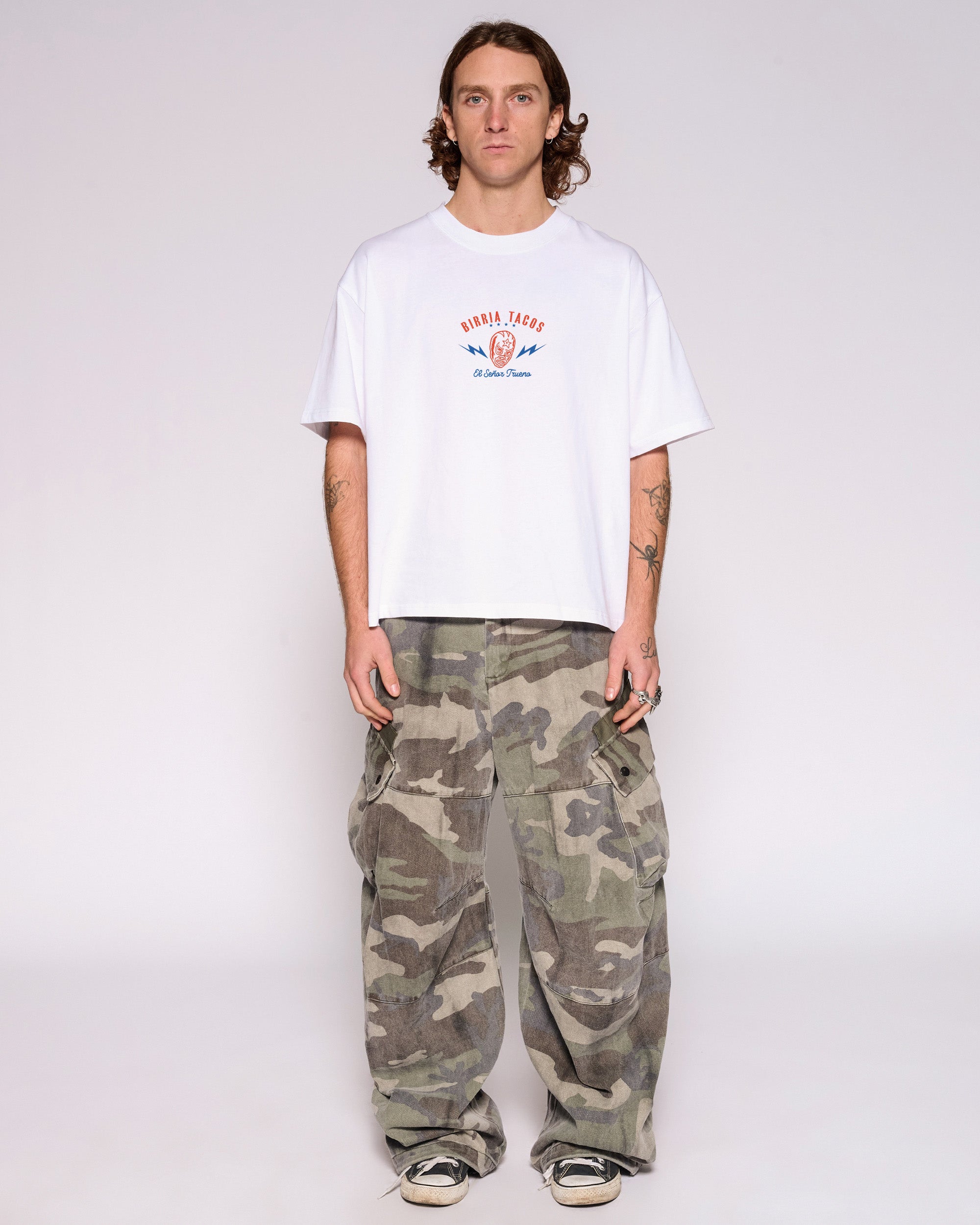 Birria Tacos El Senor Trueno Oversized Crop Tee
