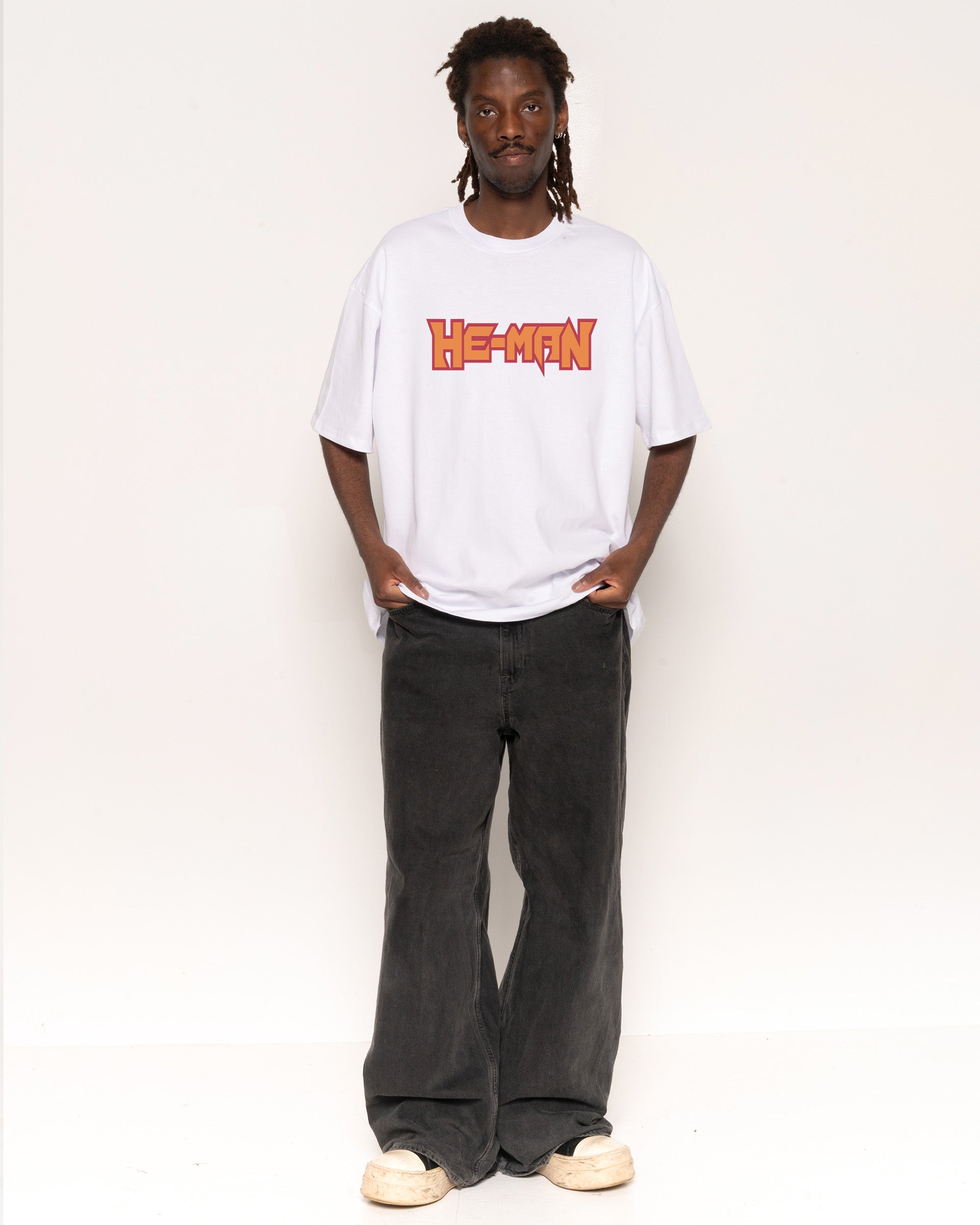 He-Man White Oversized Tee