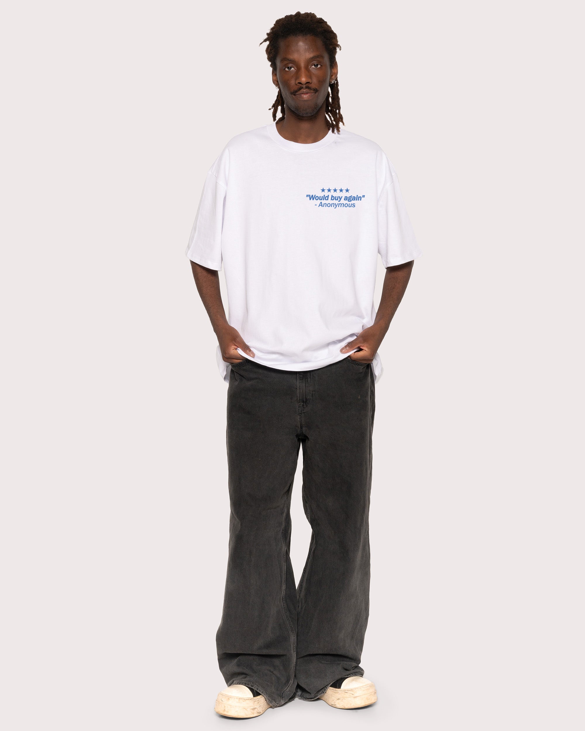 1-800-Cocaine White Oversized Tee