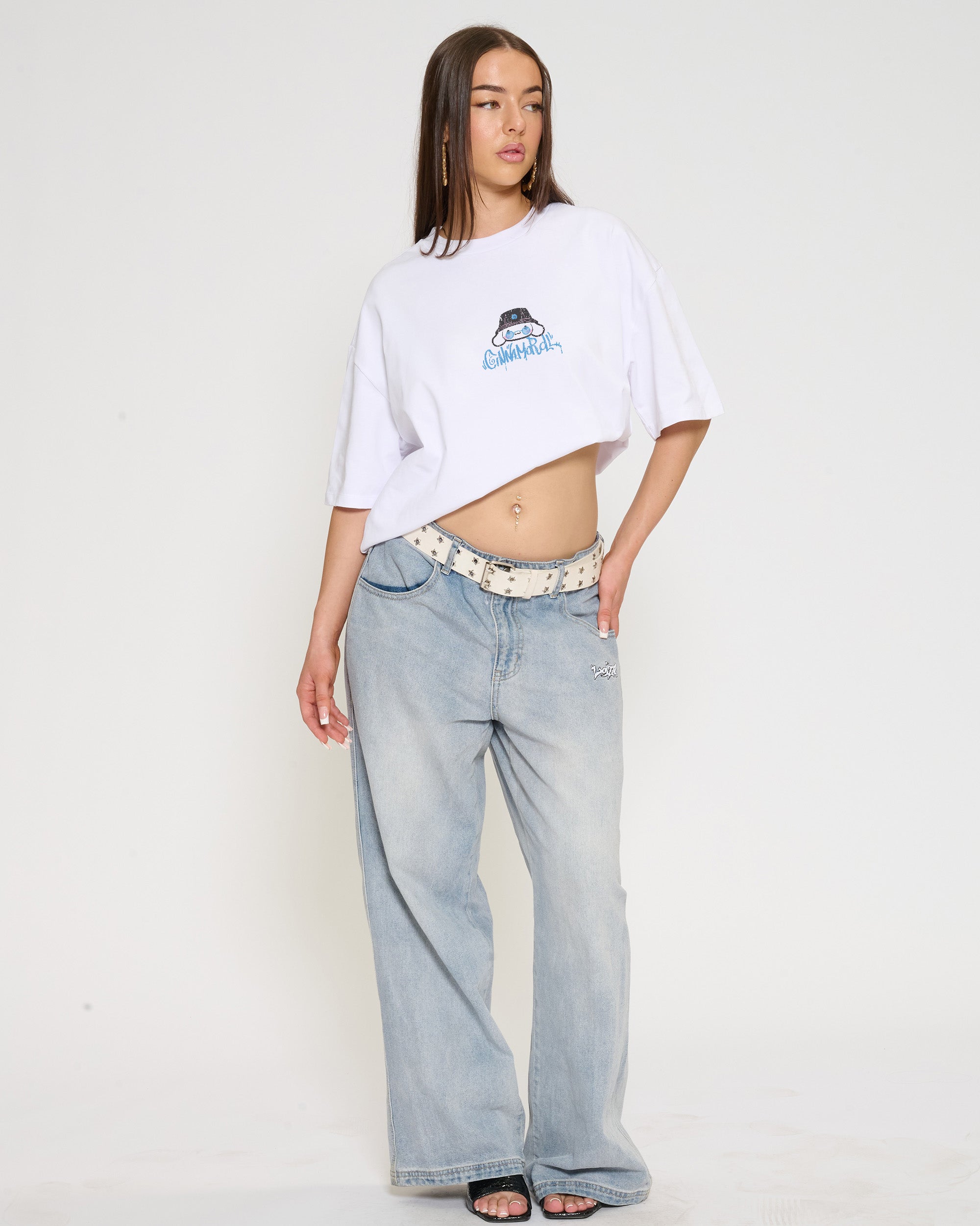 Cinnamoroll Street Oversized Tee Official Hello Kitty and Friends collab Threadheads