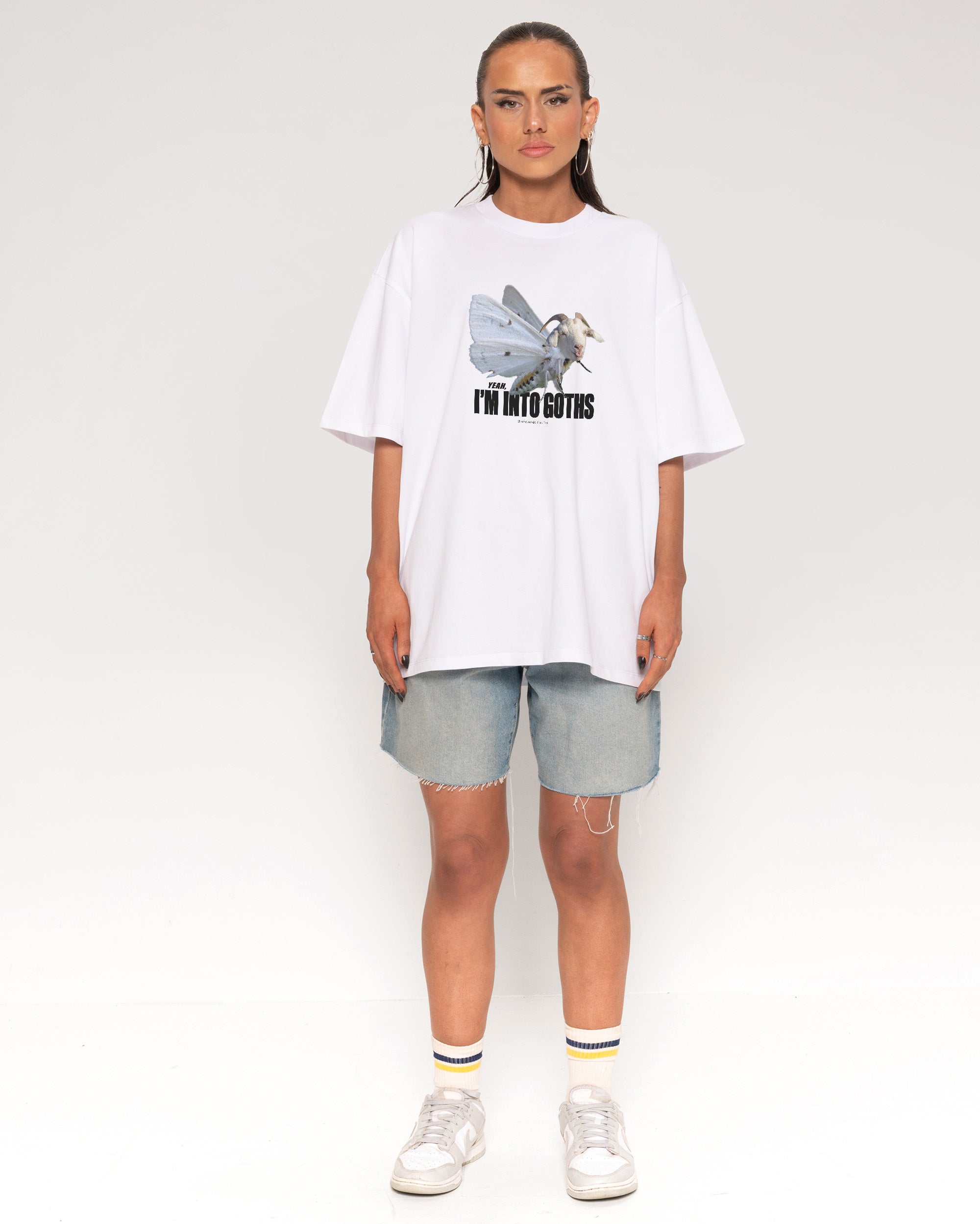 I’m Into Goths White Oversized Tee