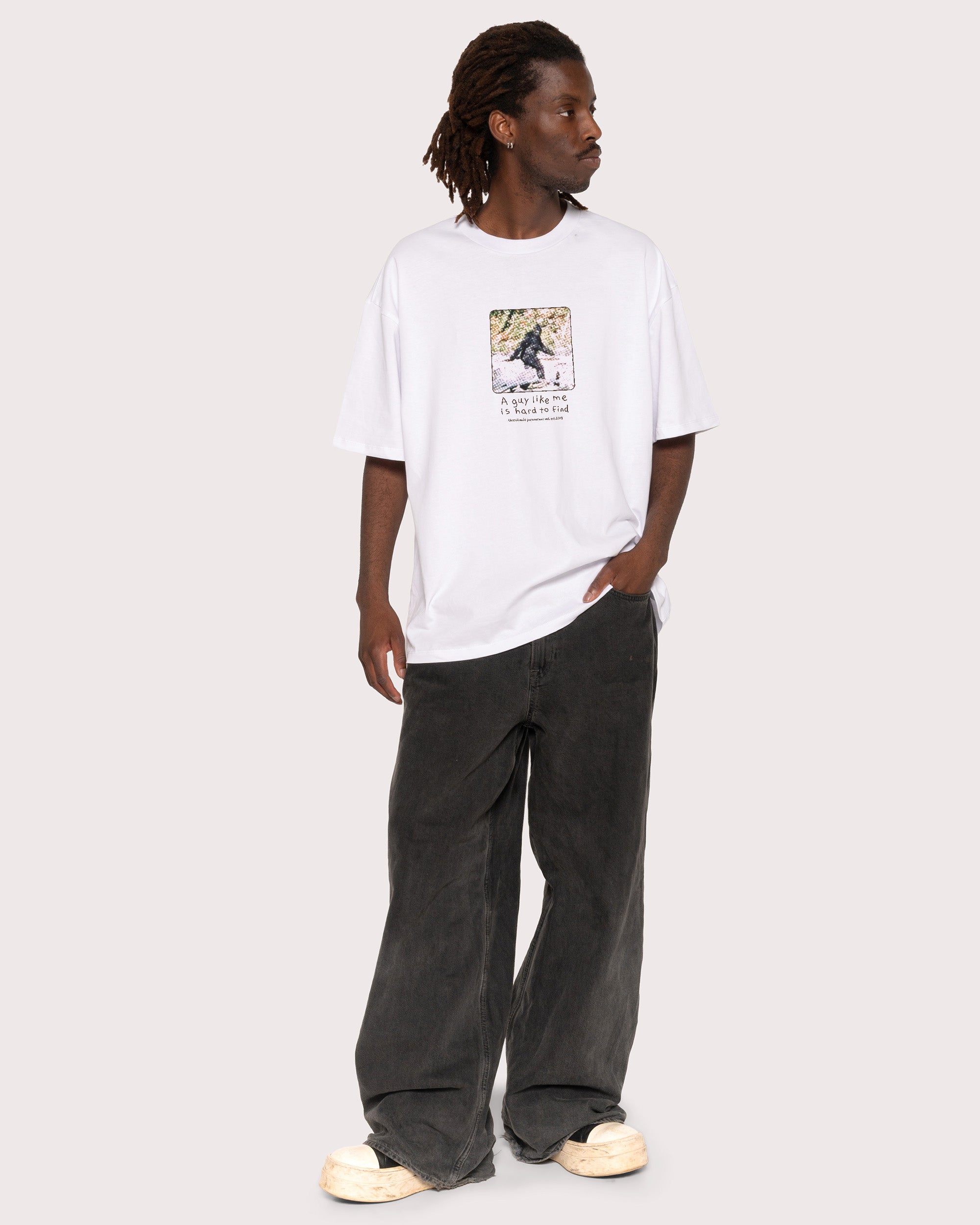A Guy Like Me is Hard to Find White T-Shirt