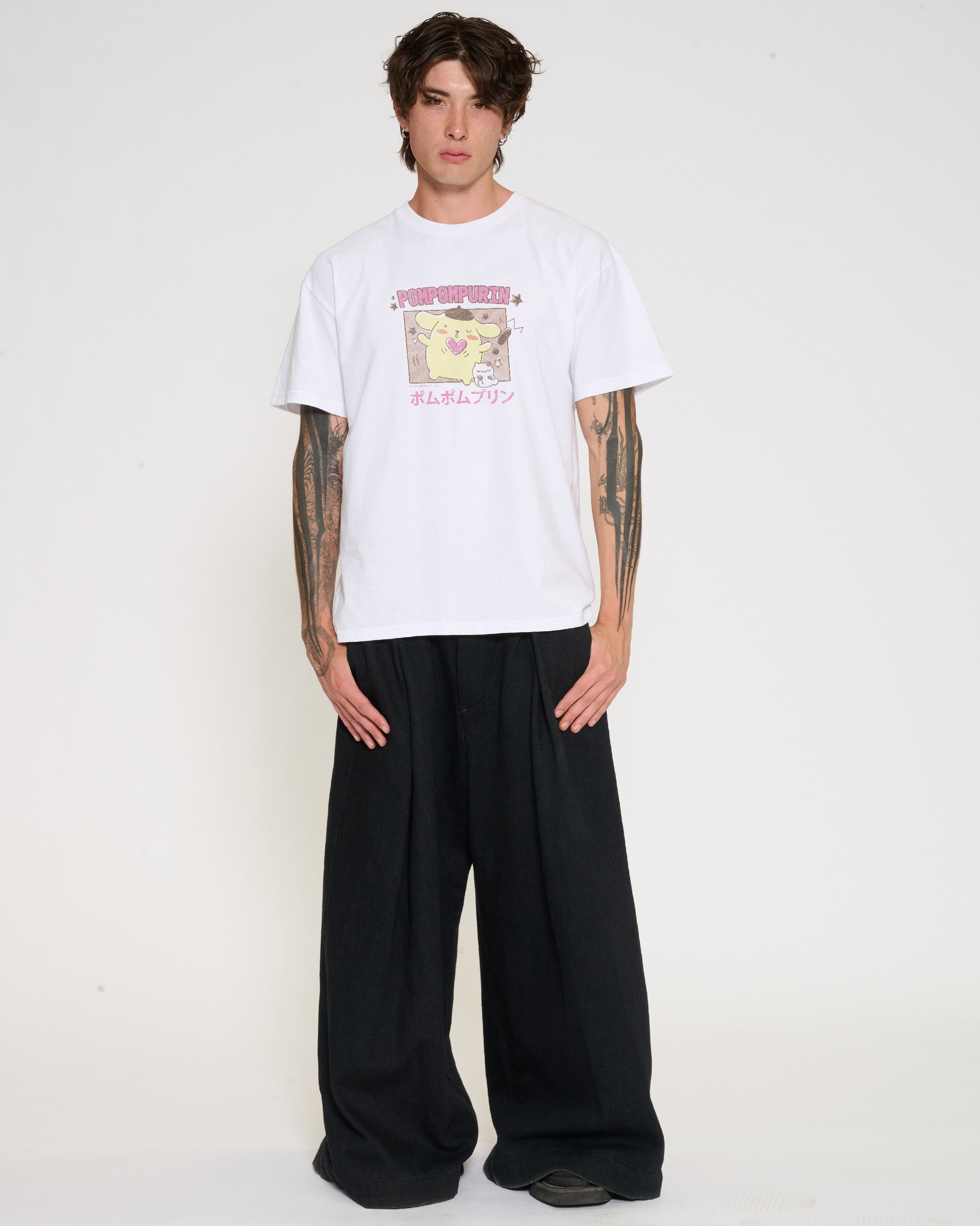 Pompompurin Kawaii T-Shirt Official Hello Kitty and Friends collab Threadheads