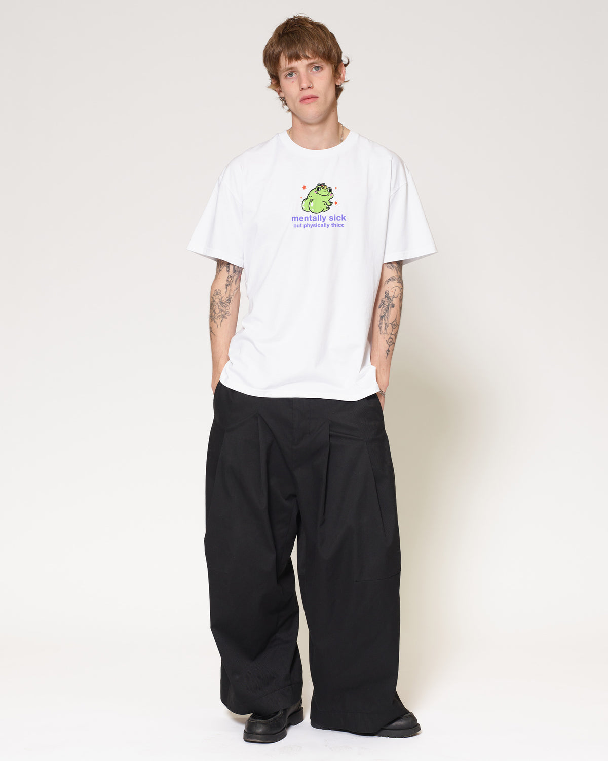 Mentally Sick White T-Shirt