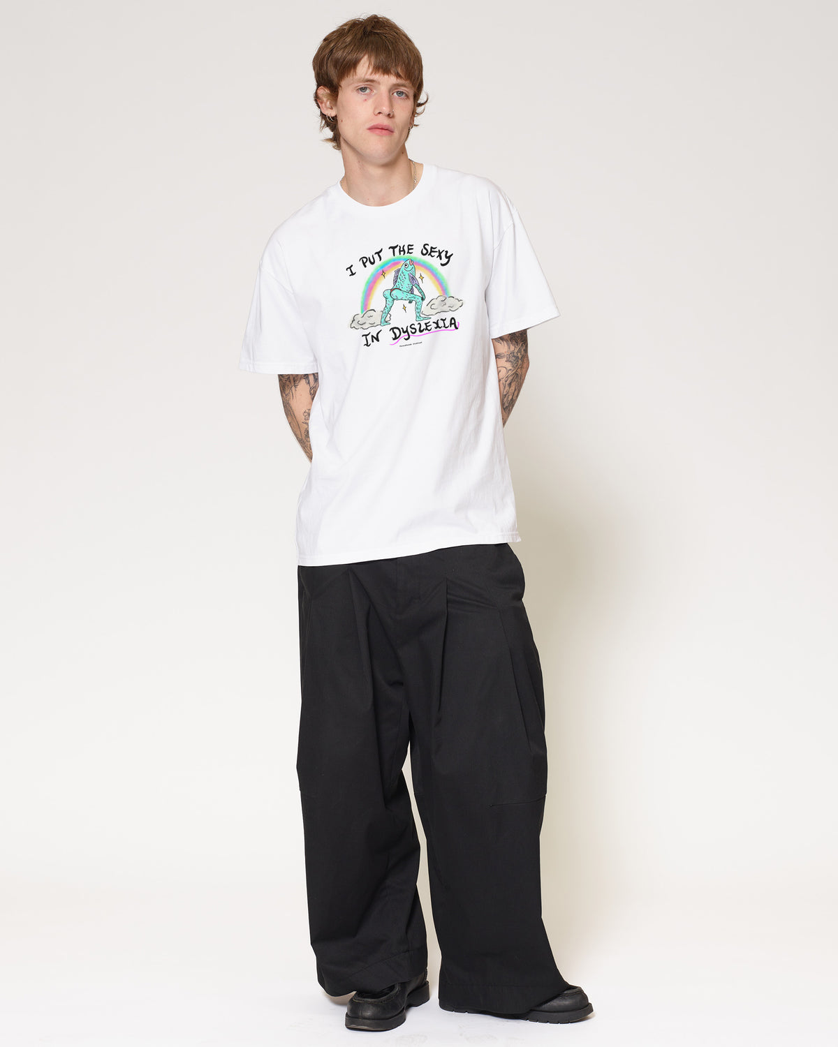 I Put the Sexy in Dyslexia White T-Shirt