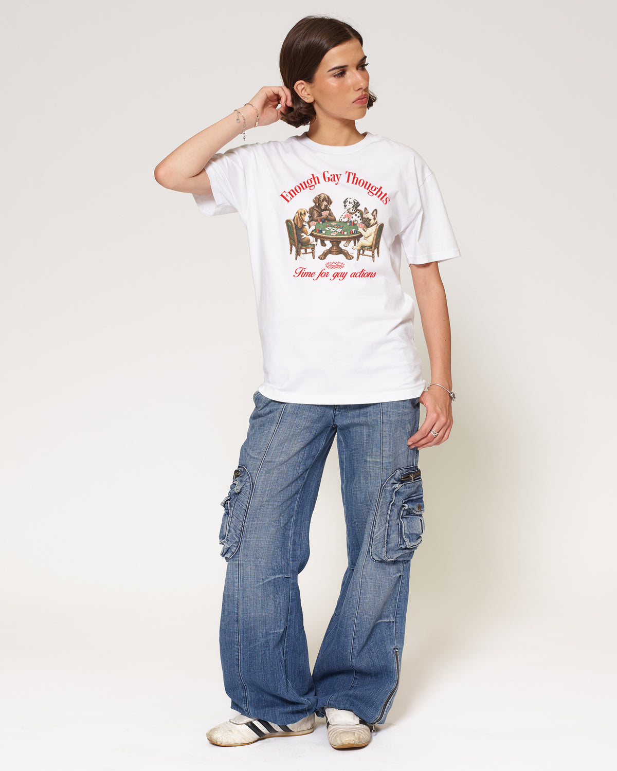 Enough Gay Thoughts White T-Shirt