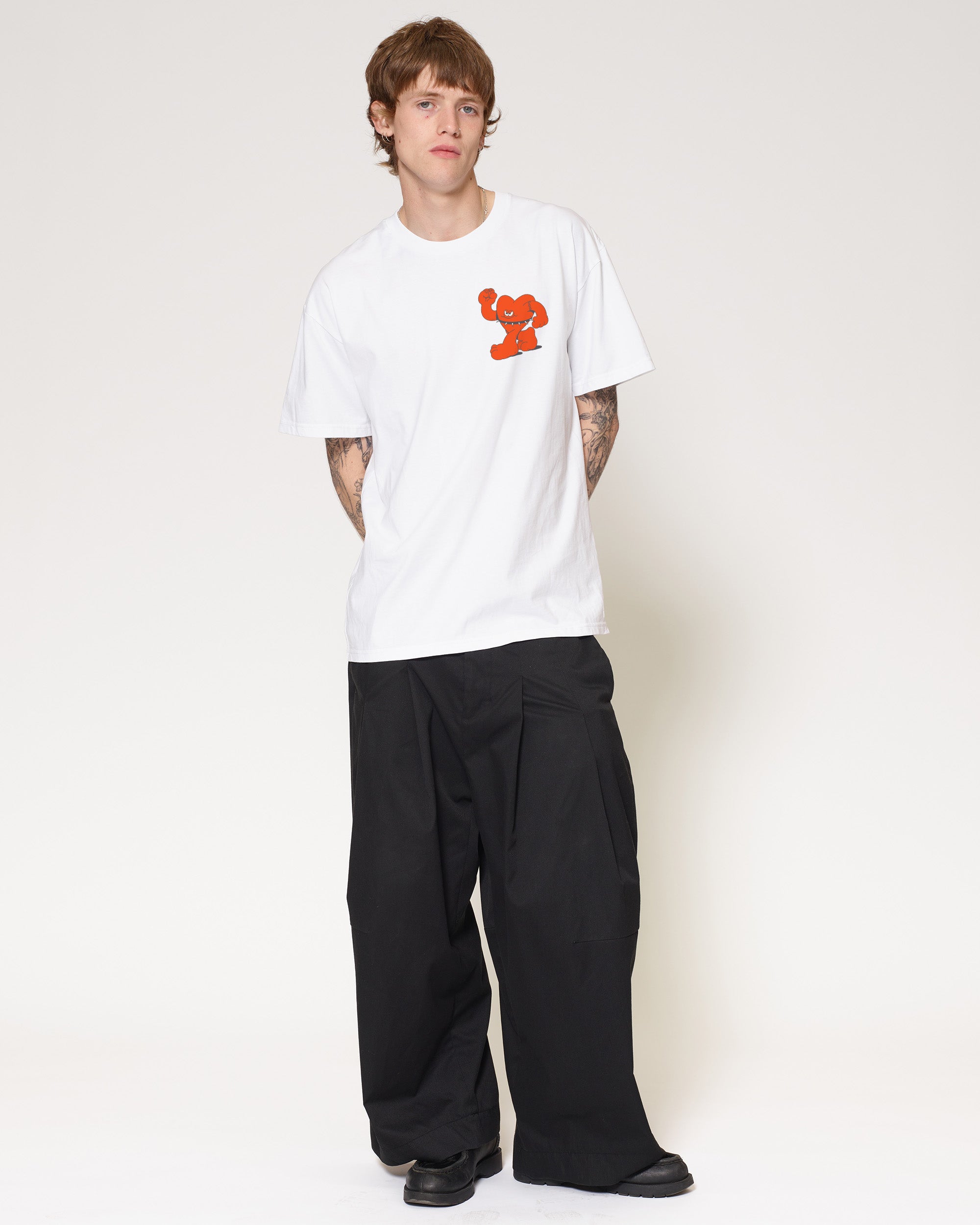 Hardcore Heartcore White T-Shirt