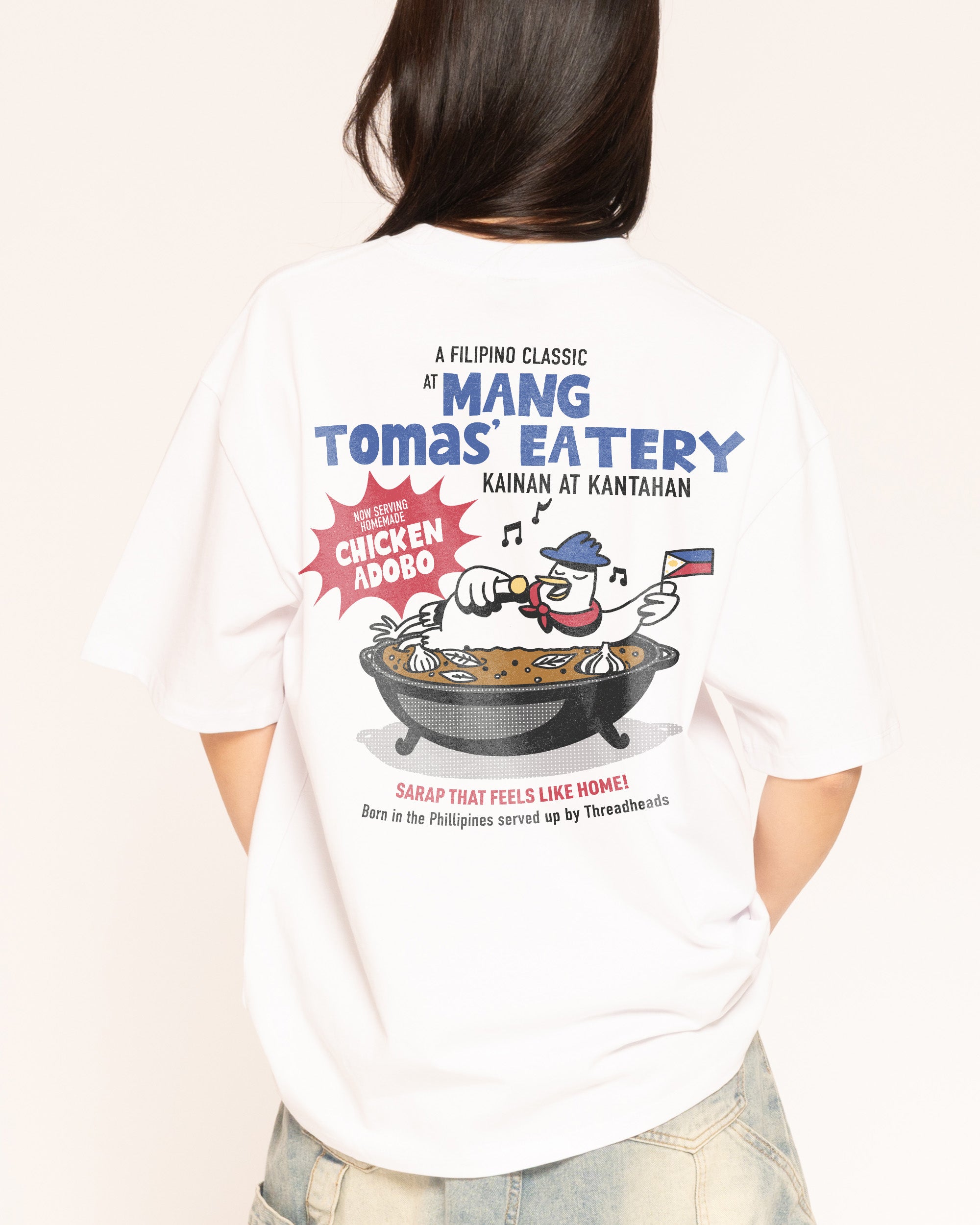 Adobo White Oversized Tee