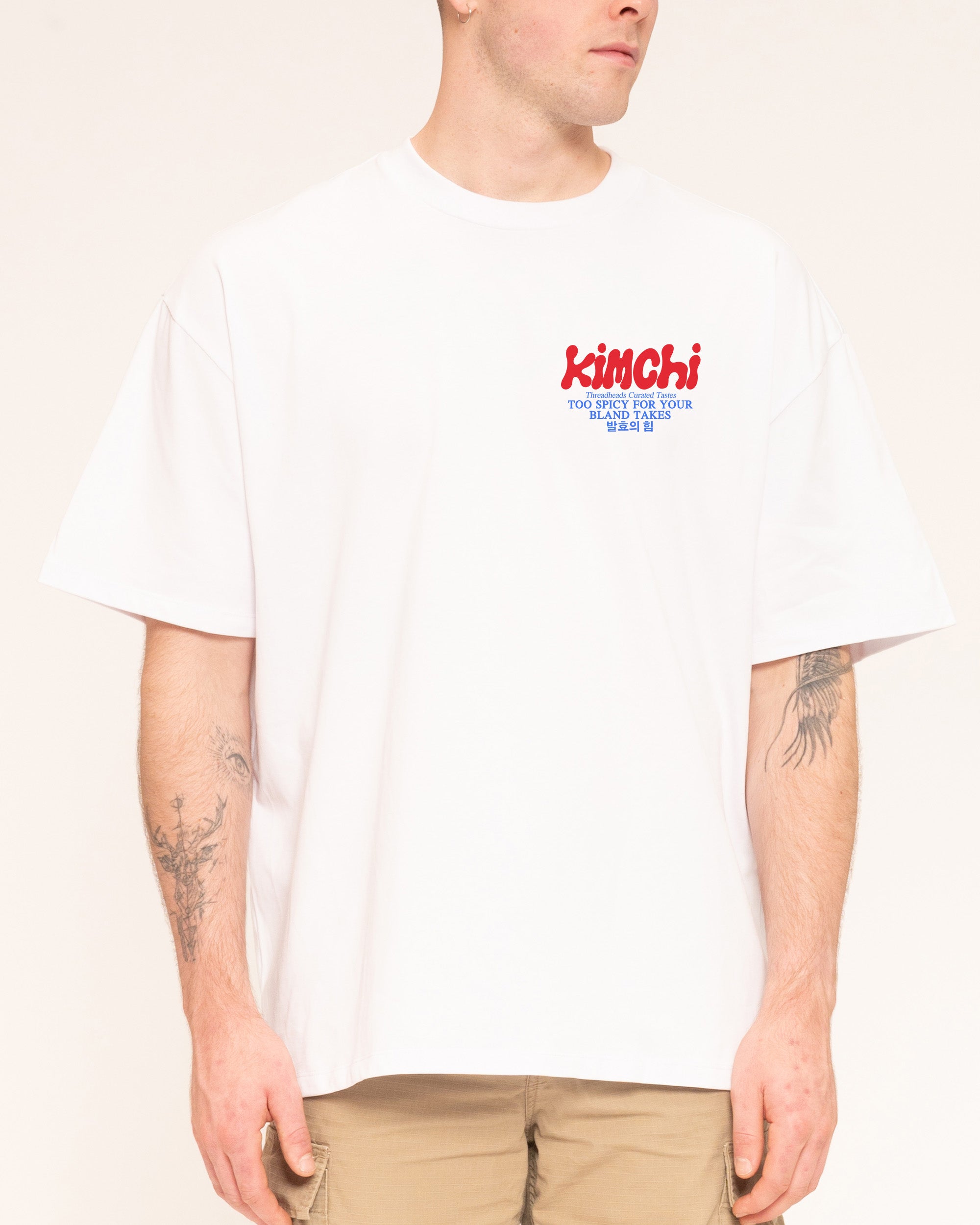 Kimchi White Oversized Tee