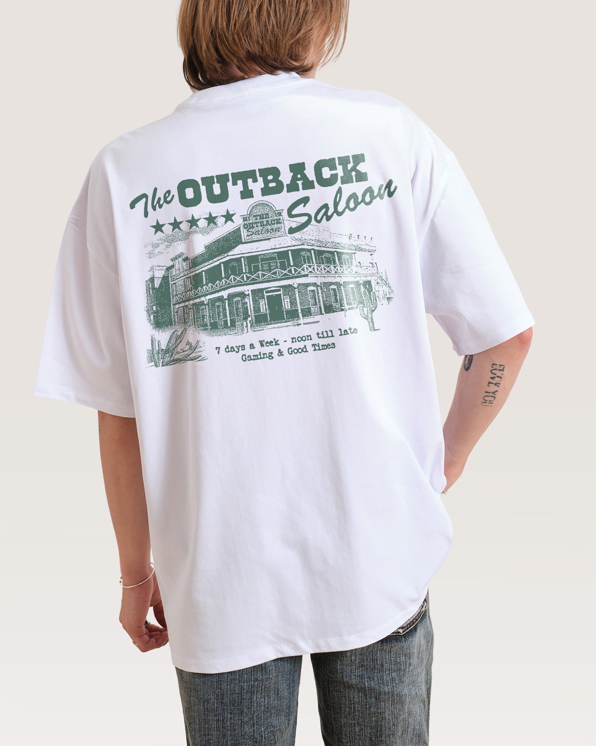 Outback Saloon Oversized Tee Australia Threadheads Online