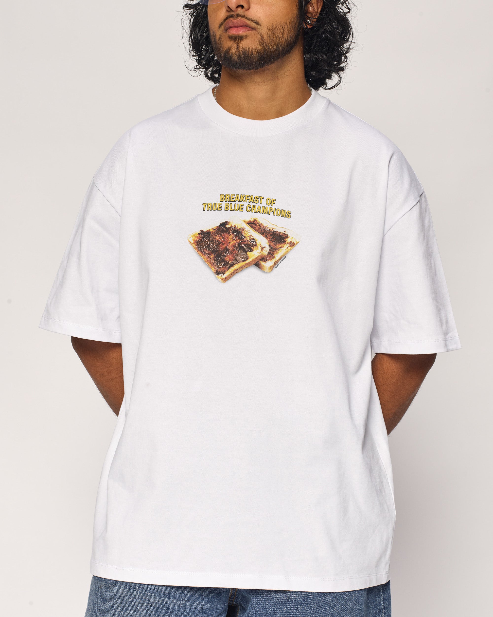 Breakfast of True Blue Champions Oversized Tee Threadheads Australia Online