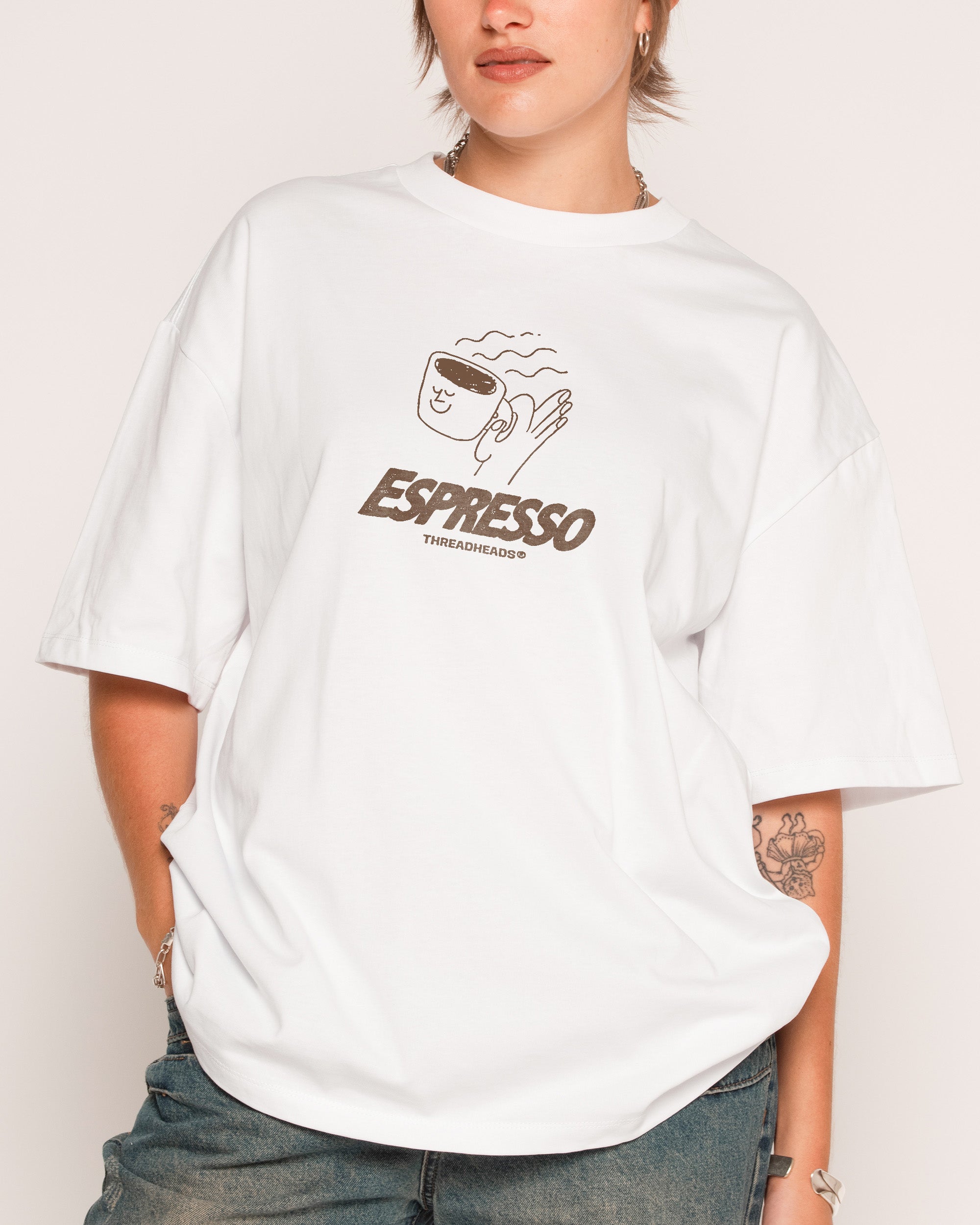 Espresso Oversized Tee Threadheads Australia Online