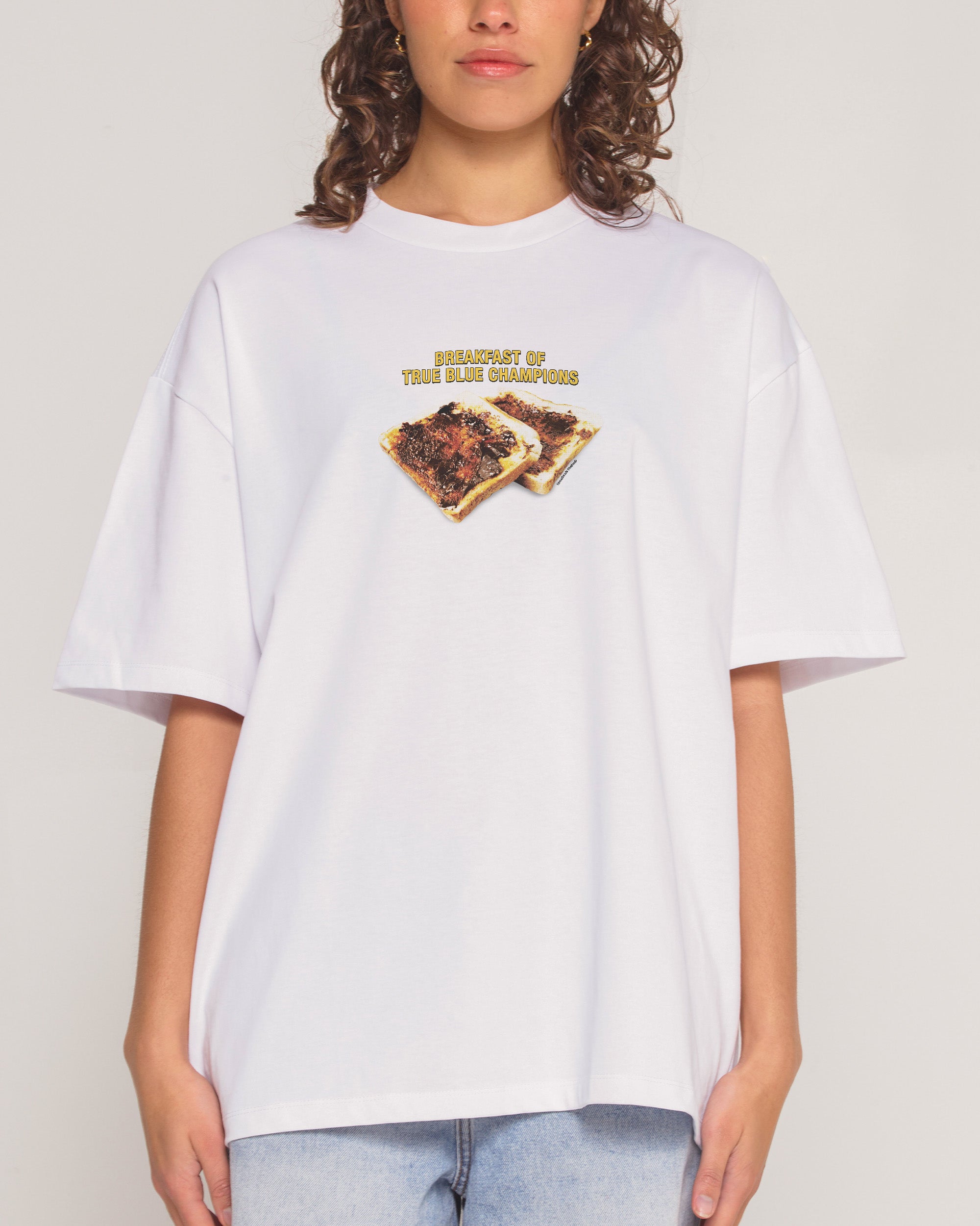 Breakfast of True Blue Champions Oversized Tee Threadheads Australia Online
