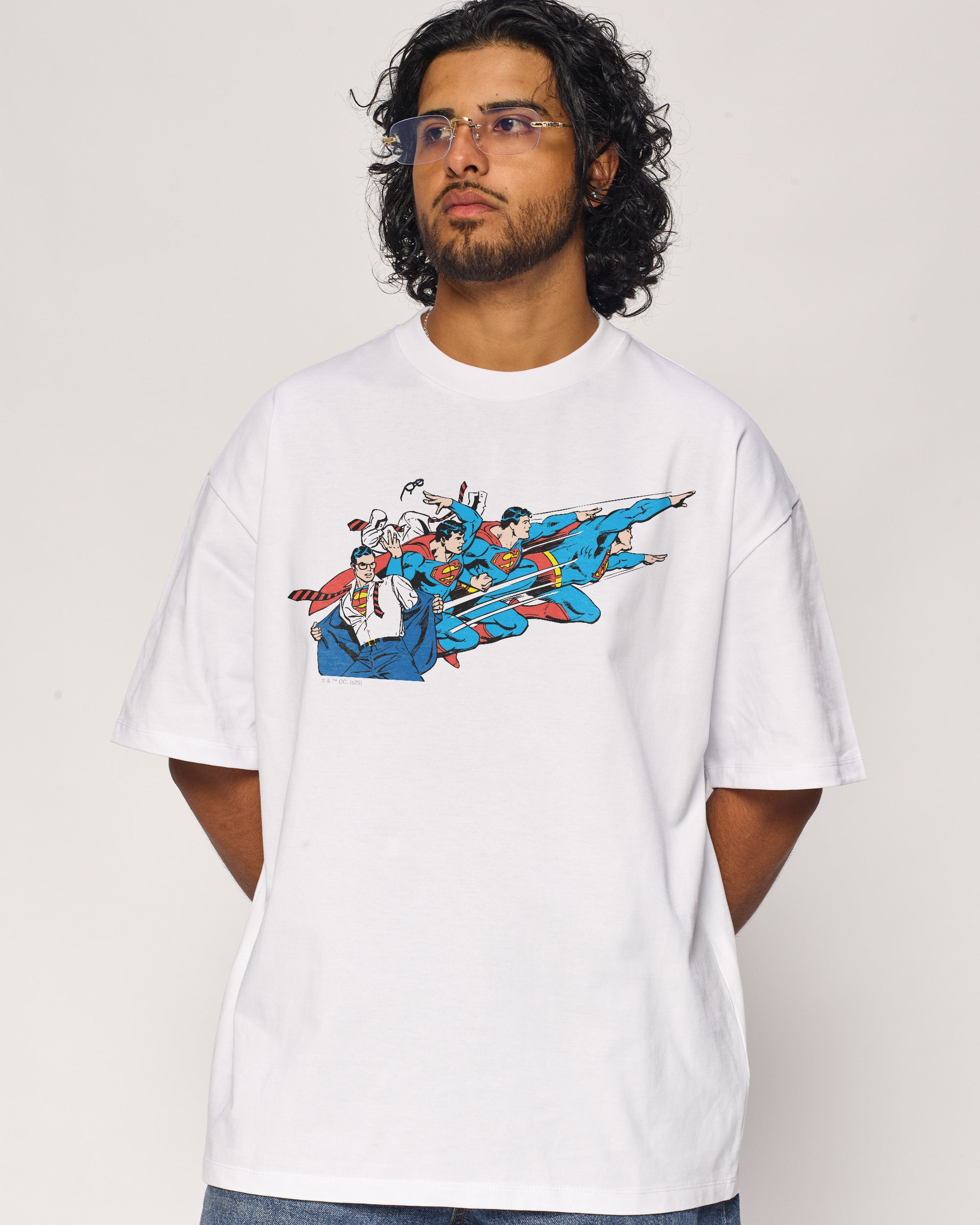 Superman Flying Oversized Tee Threadheads Australia Online