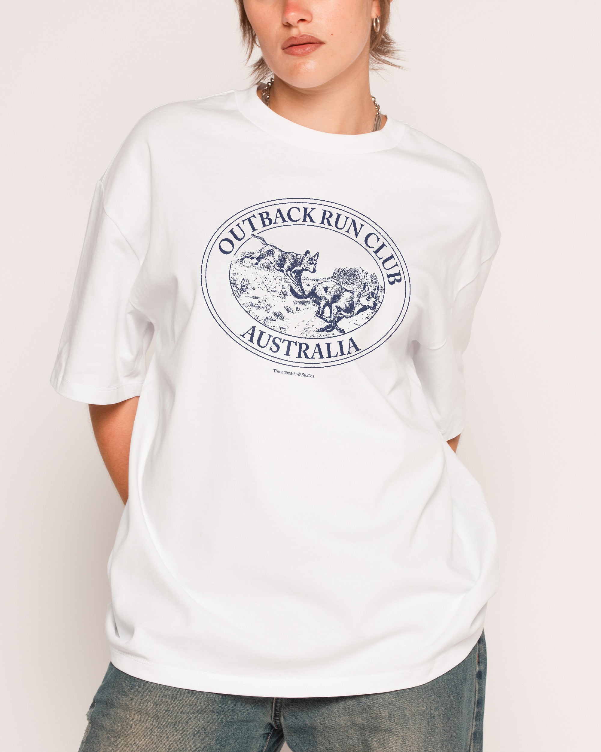 Dingo Outback Run Club Oversized Tee Australia Threadheads Online