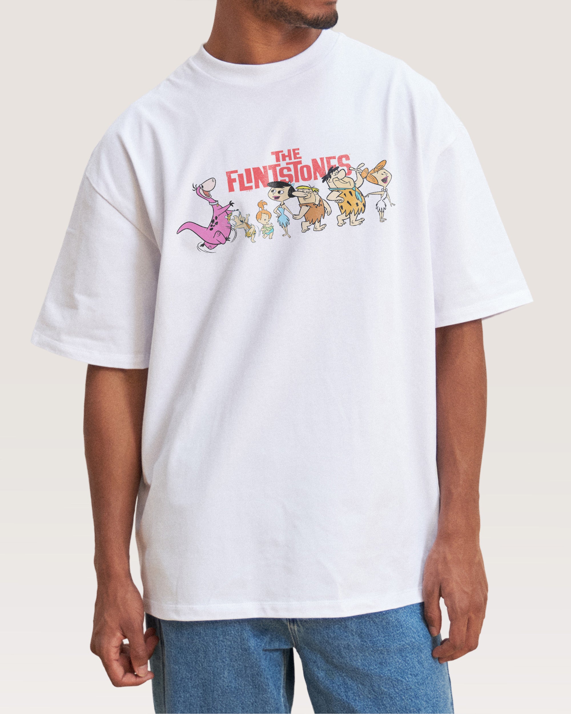 We're The Flintstones Oversized Tee Australia Threadheads Online