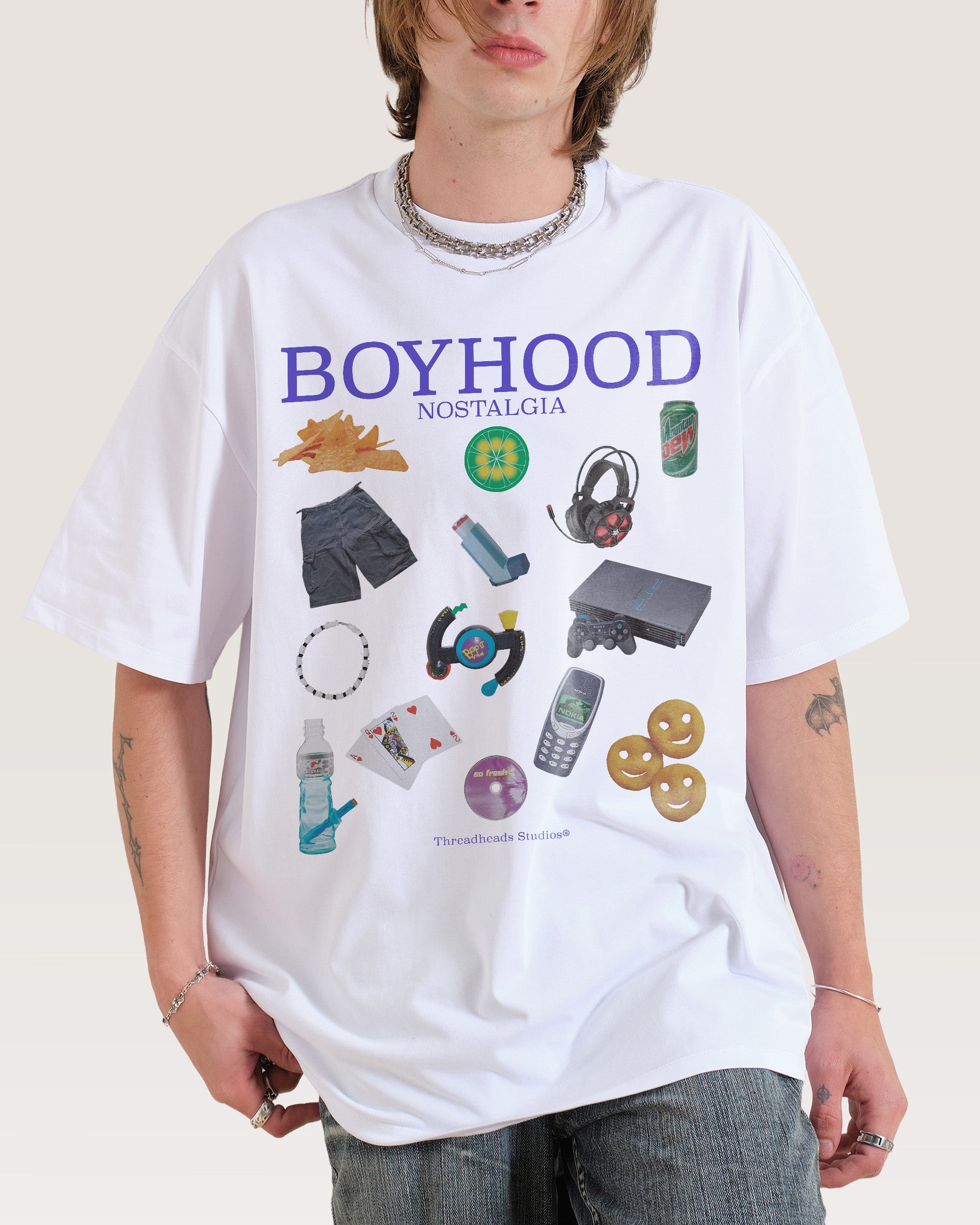 Boyhood Nostalgia Oversized Tee Threadheads Australia Online