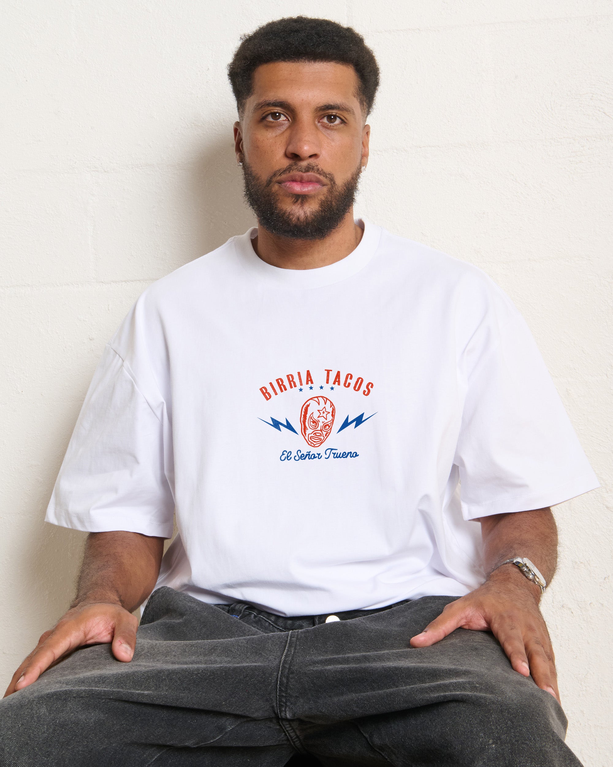 Birria Tacos El Senor Trueno Oversized Tee Online Australia