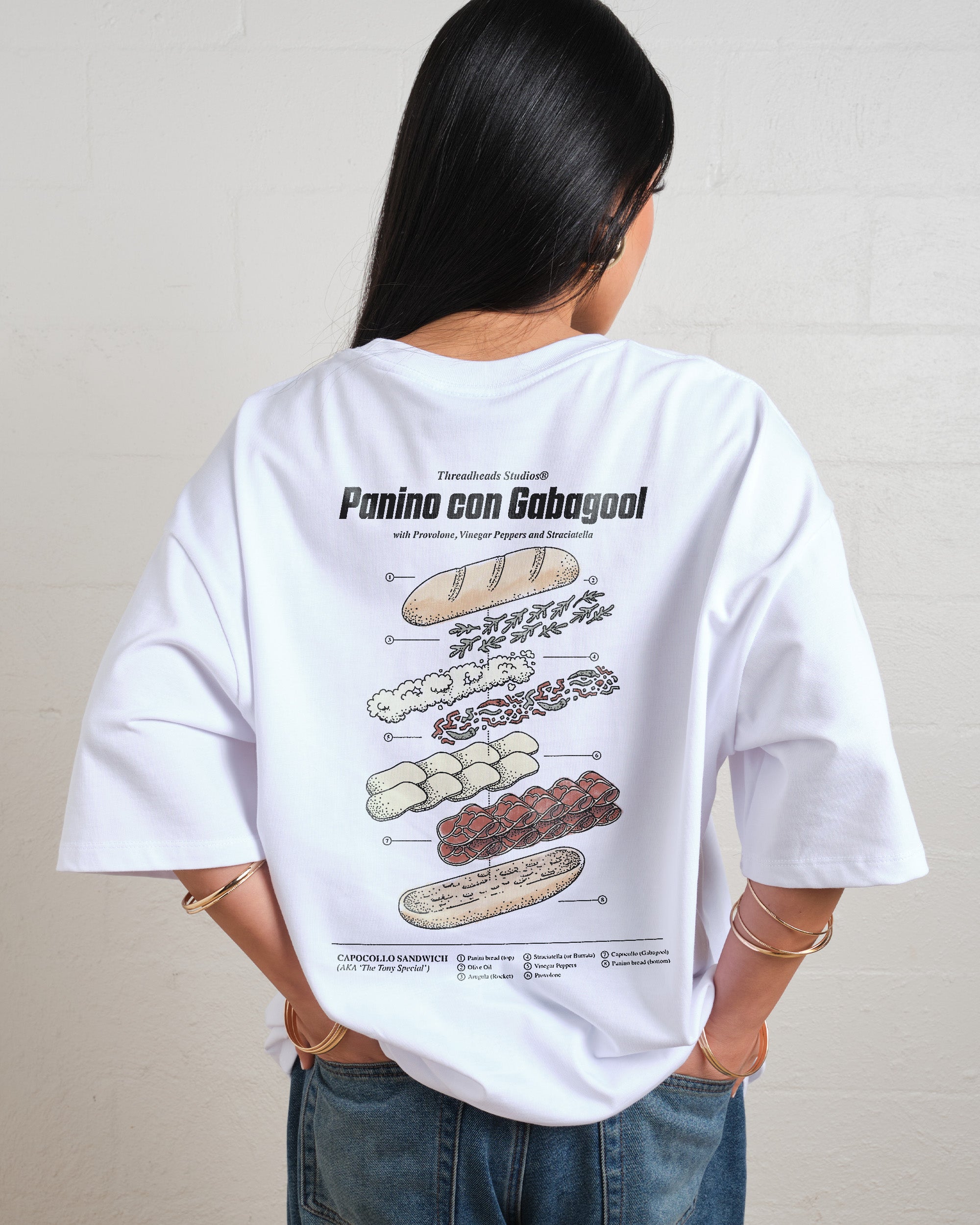 Panino Con Gabagool Oversized Tee Online Australia