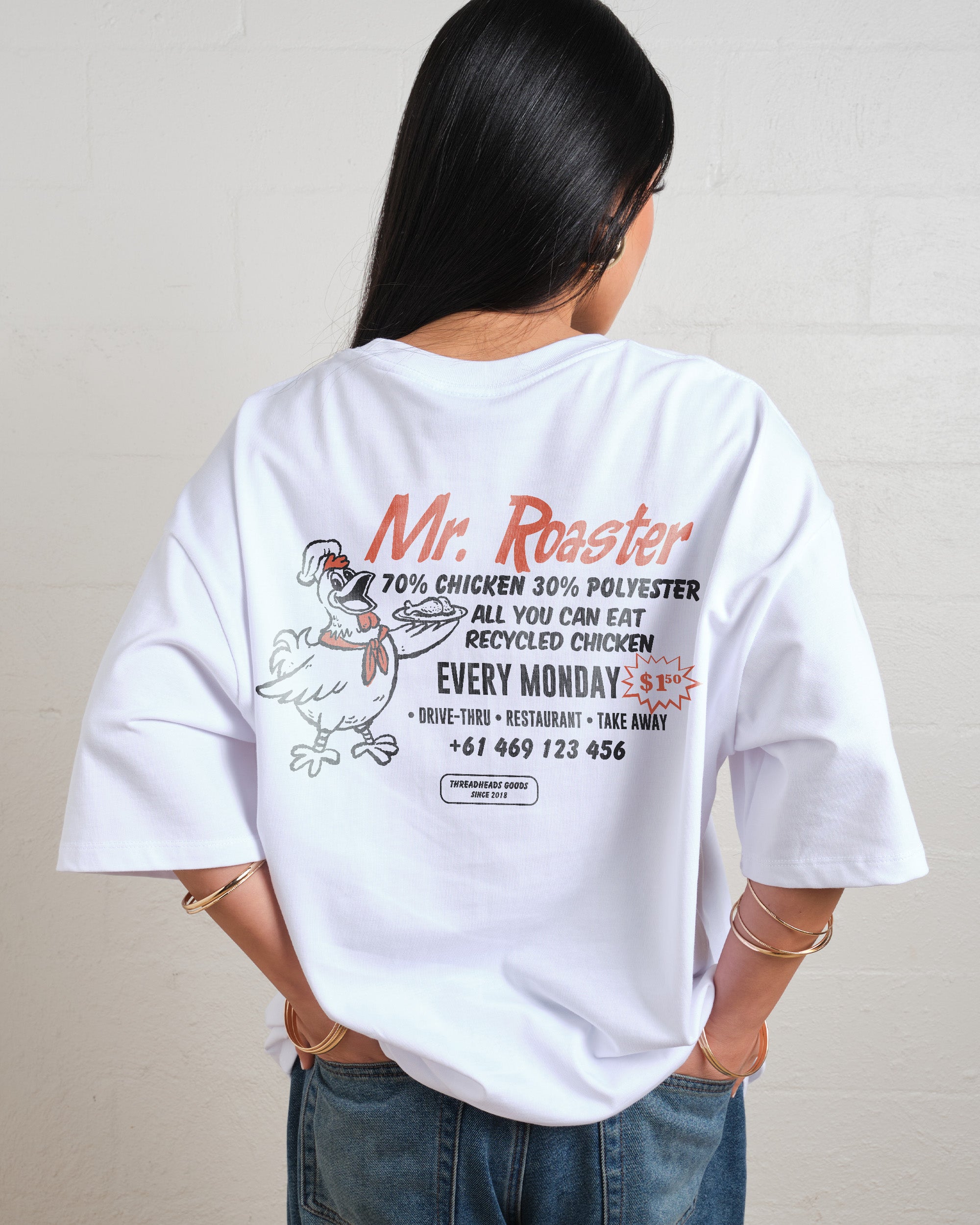 Mr. Roaster Fried Chicken Oversized Tee