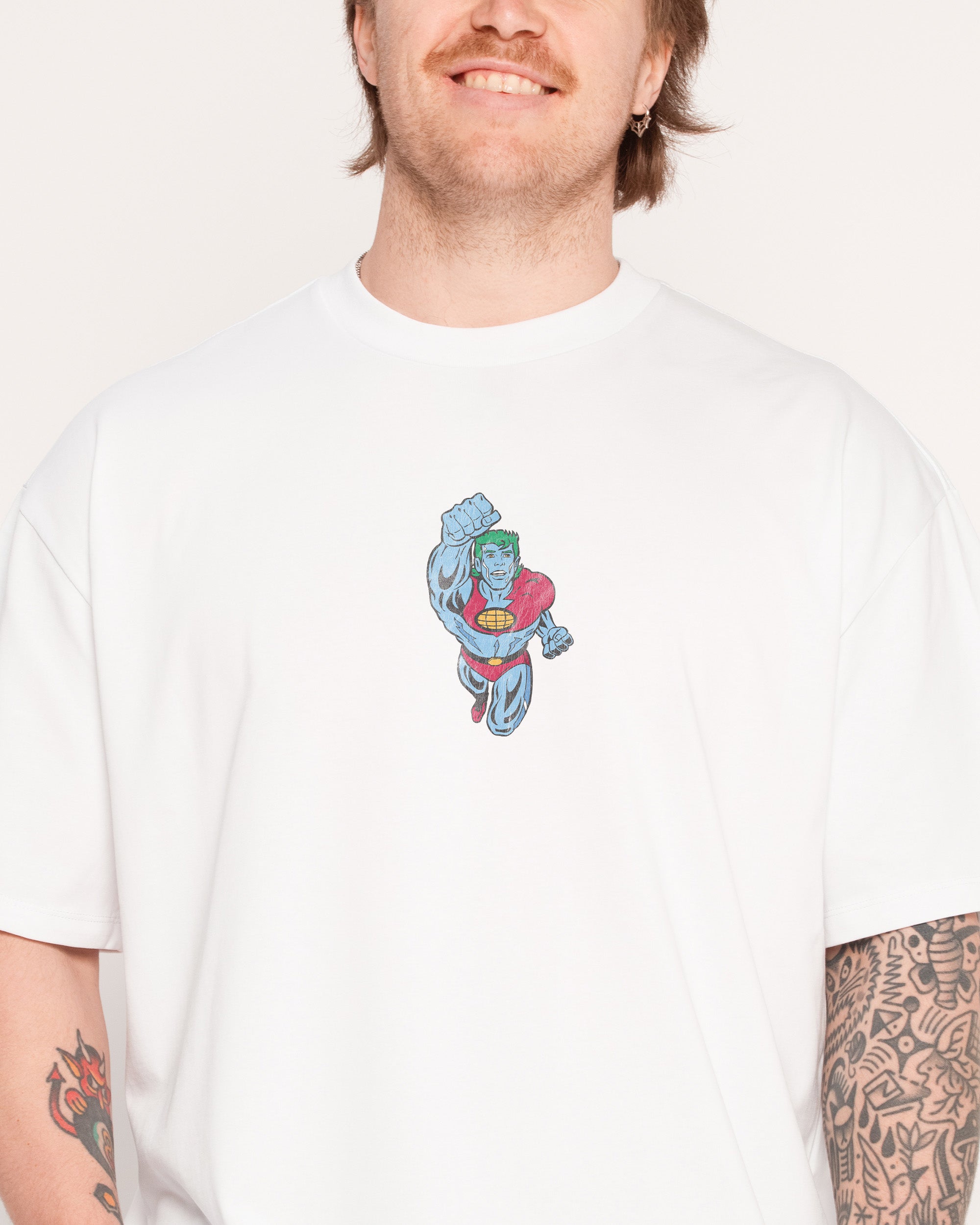 The Power Is Yours White Oversized Tee