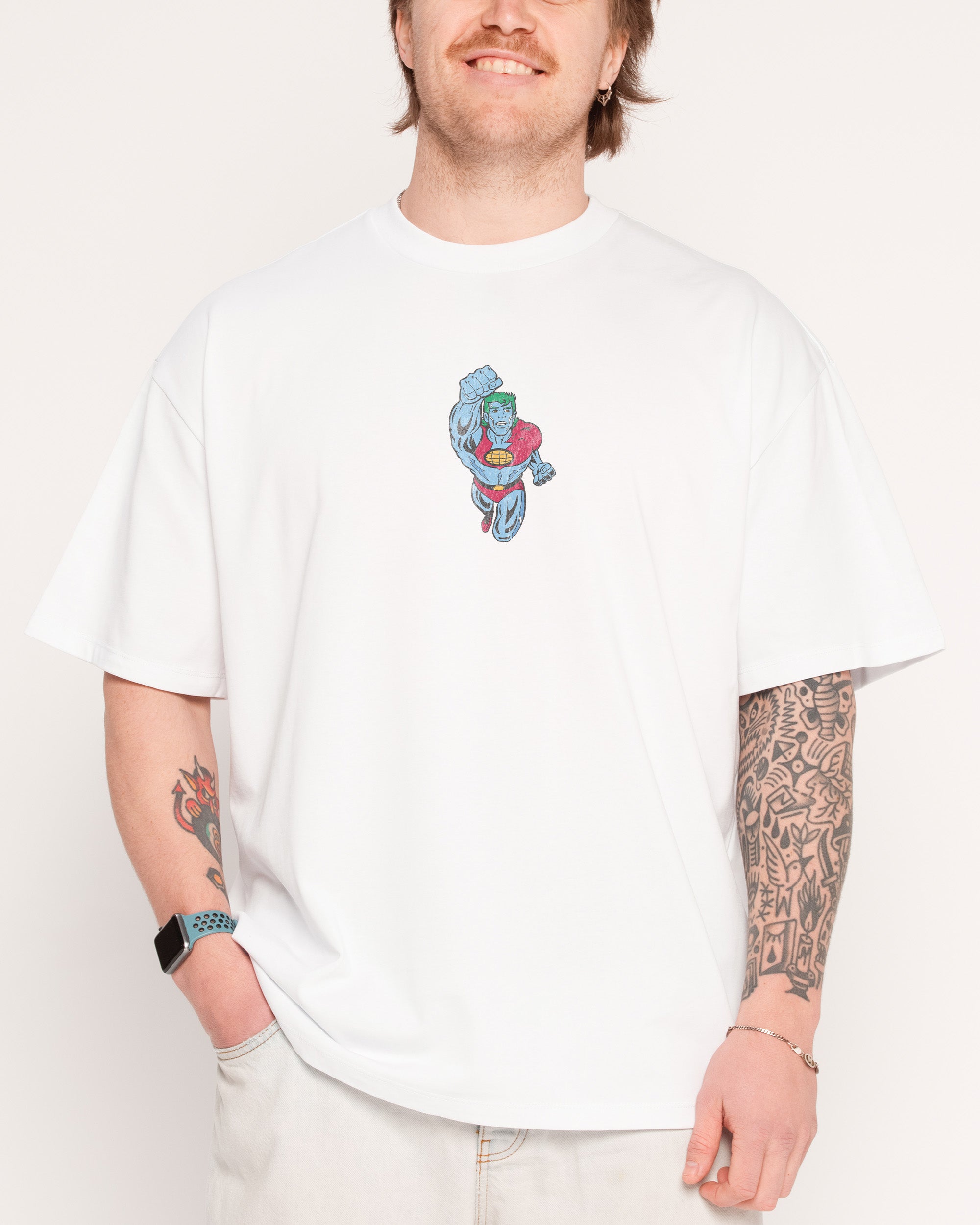 The Power Is Yours White Oversized Tee