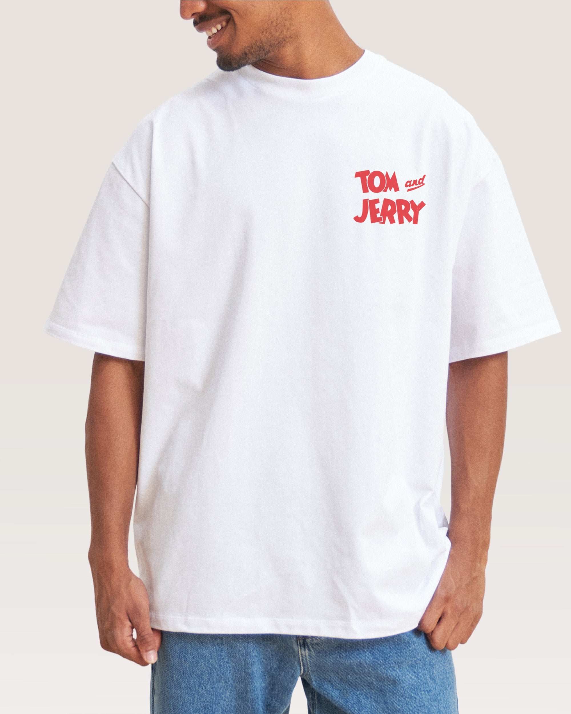 Troublesome Tom White Oversized Tee