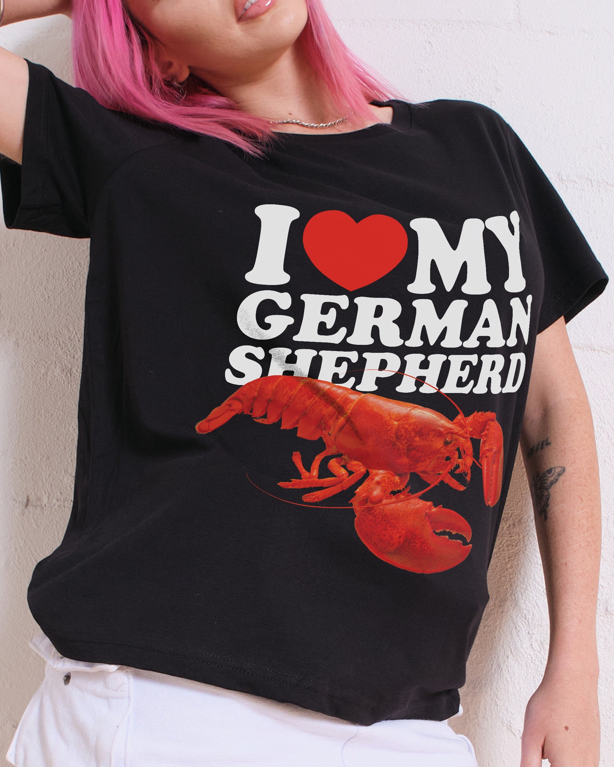 I Love My German Shepherd Women's Tee Funny Women's Tee Germany