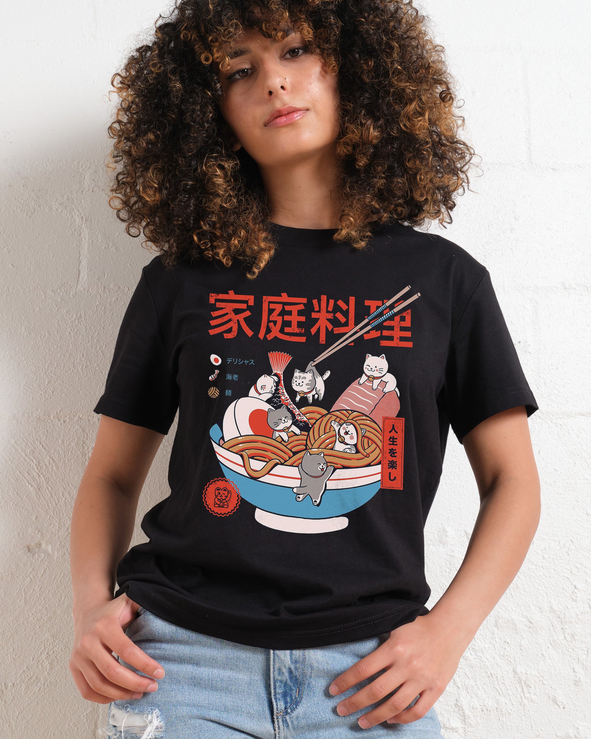 Ramen and Mini Cats Women's Tee Online Australia
