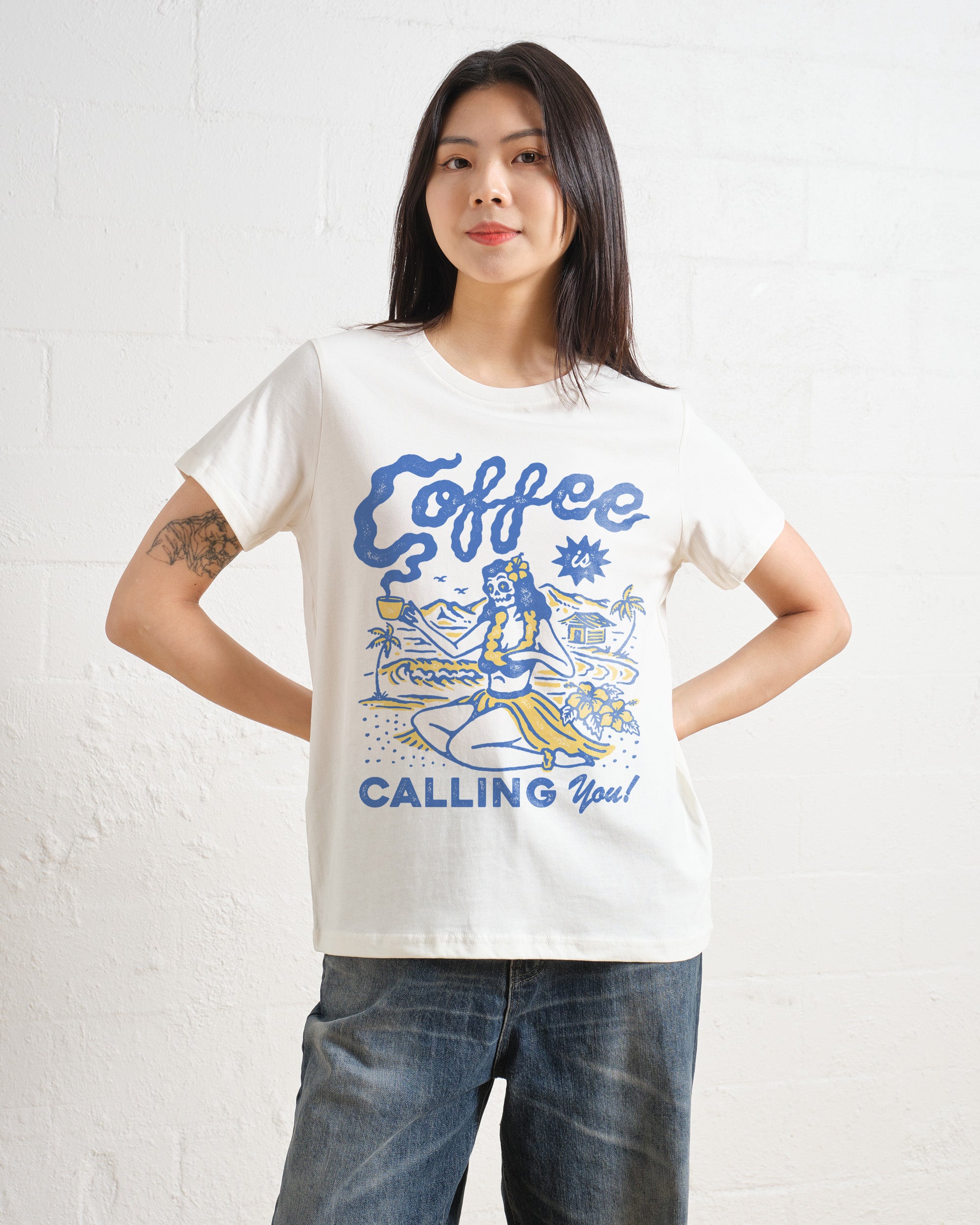 Coffee is Calling You Women's Tee Online Australia