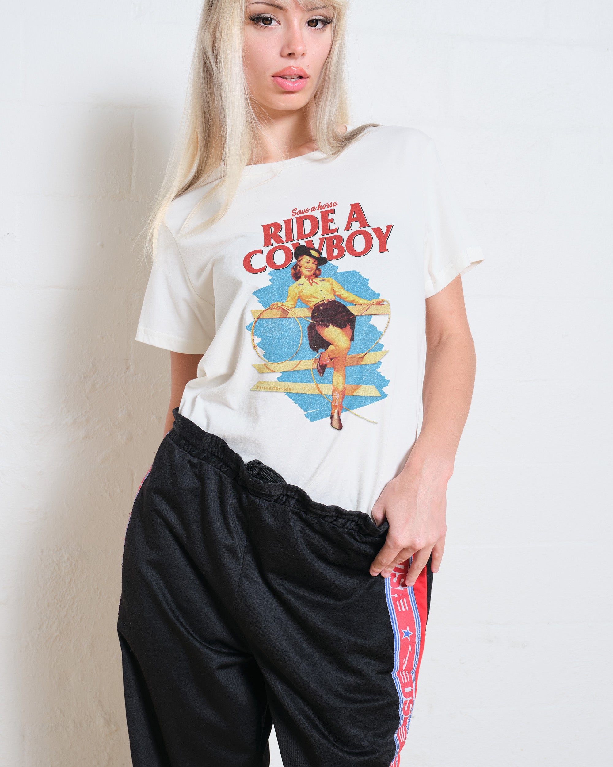 Save a Horse, Ride a Cowboy Women's Tee Online Australia