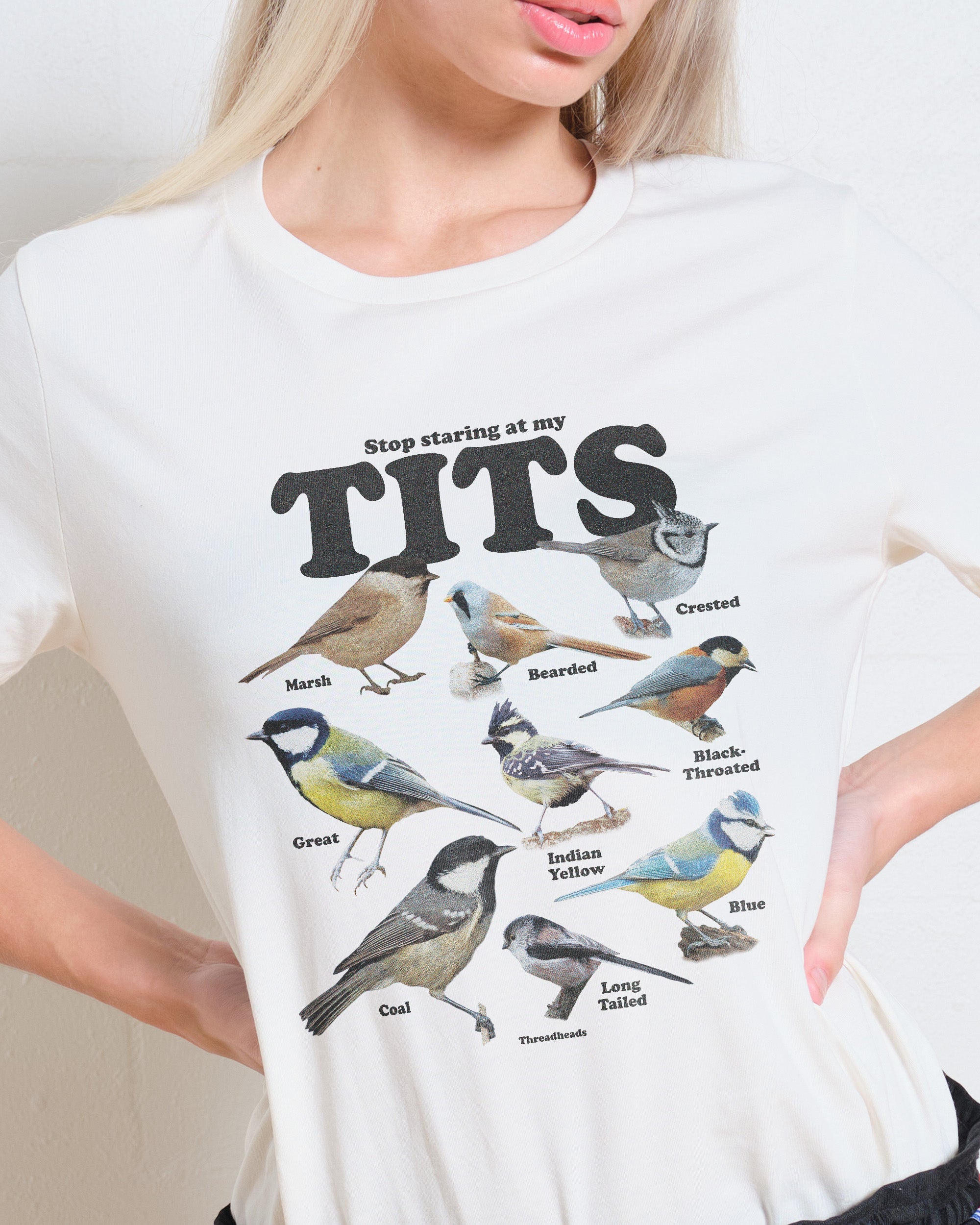 Stop Staring At My Tits Women's Tee Online Australia