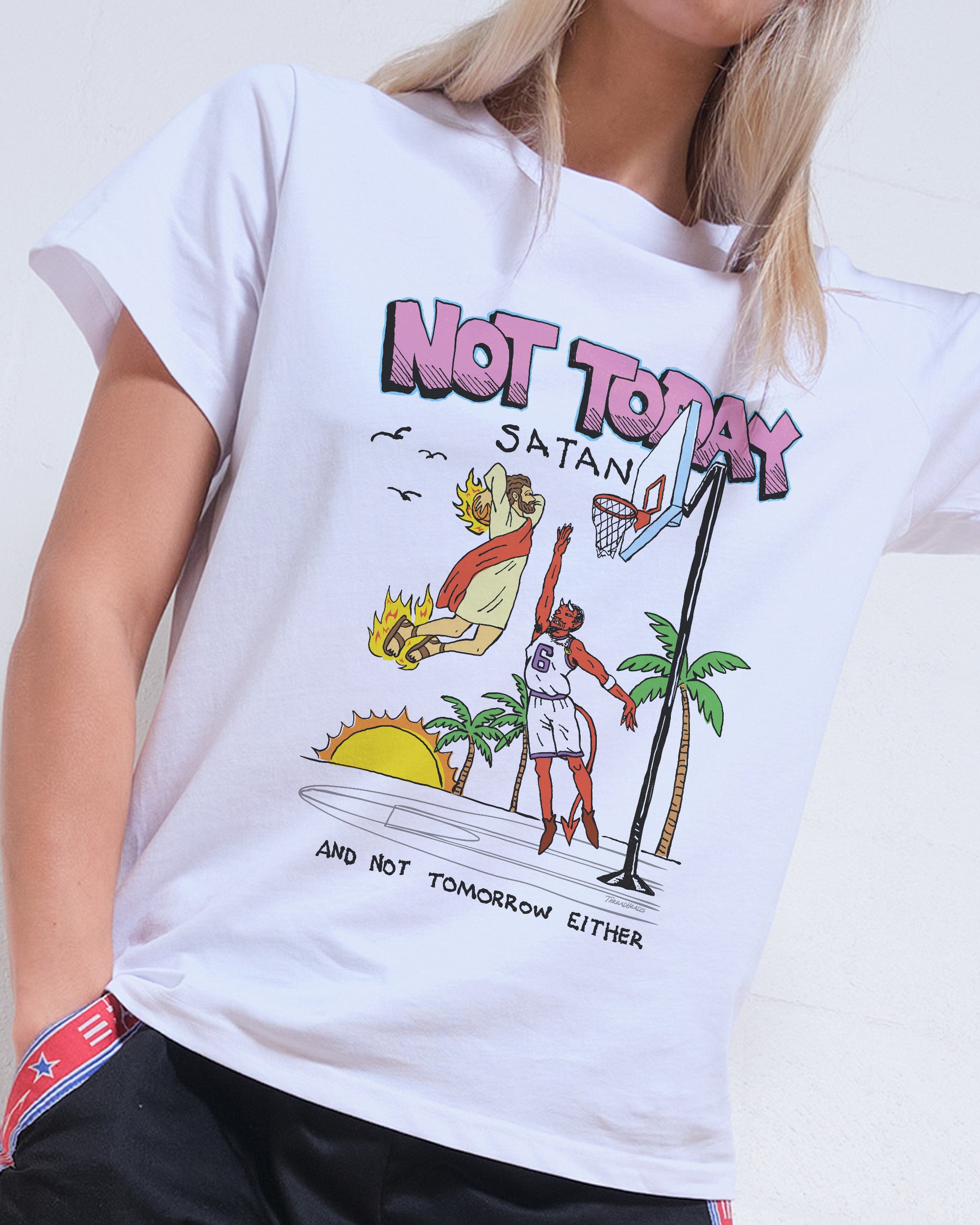 Not Today Satan Women's Tee Online Australia