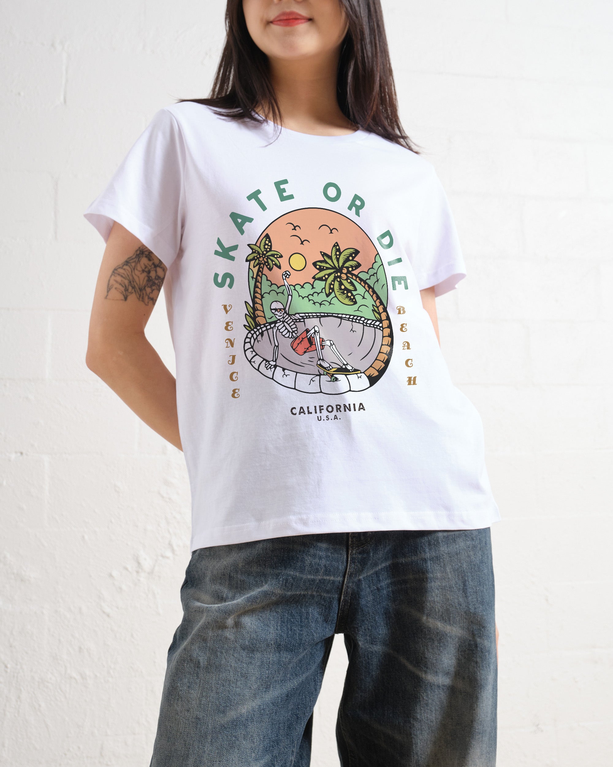 Skate or Die Women's Tee Online Australia