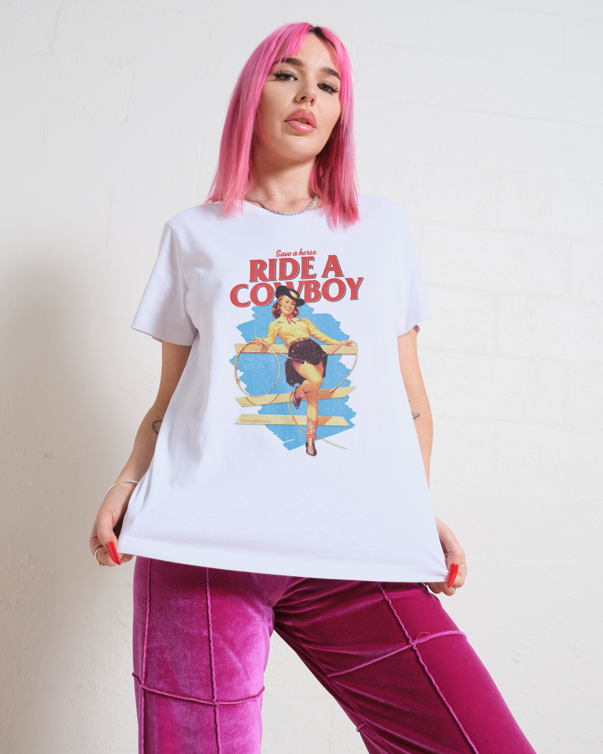 Save a Horse, Ride a Cowboy Women's Tee Online Australia