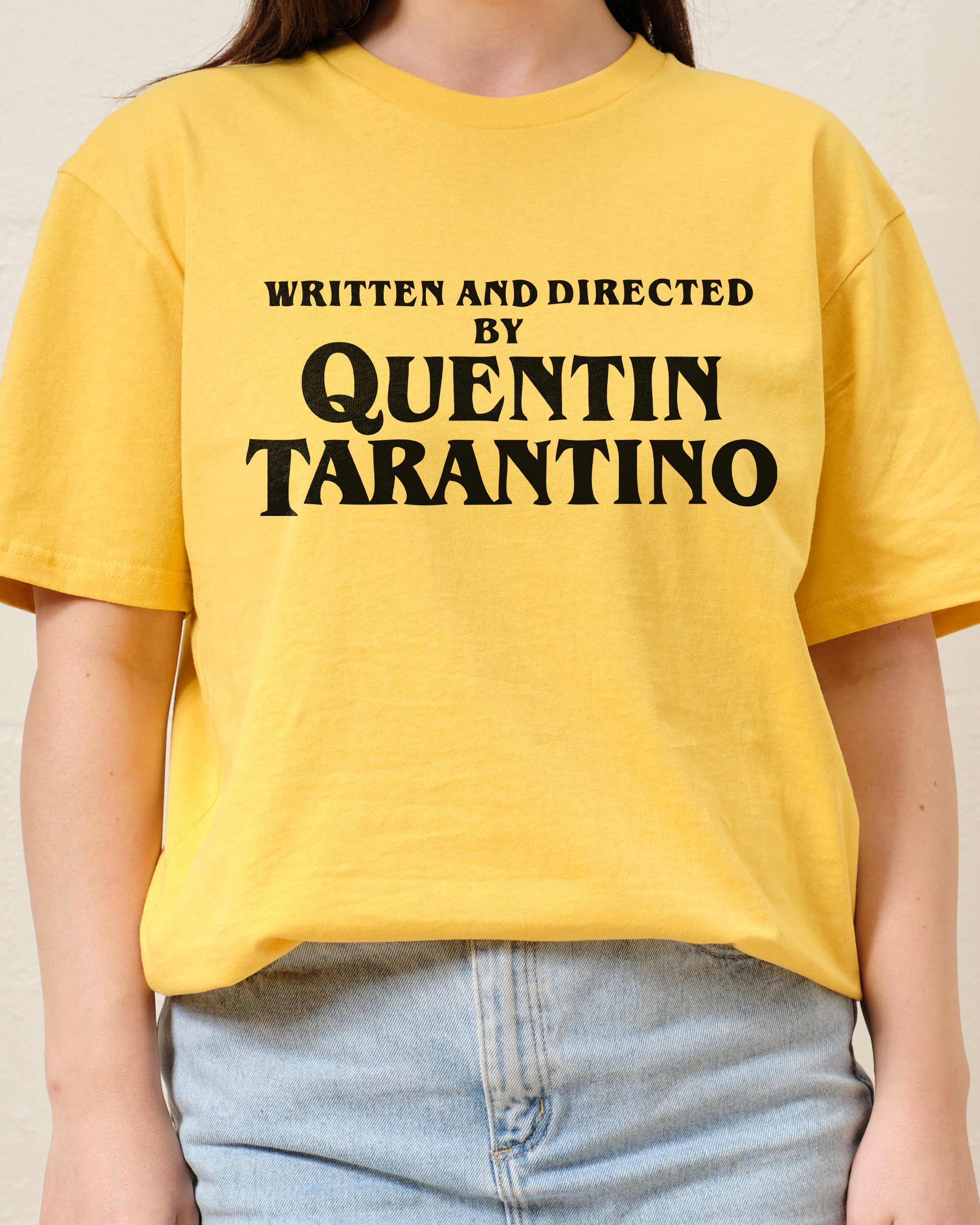 Finest Prints Maglietta Donna Quentin Tarantino: 'Written And Directed By', Taglia Extra Large, Colore Nero